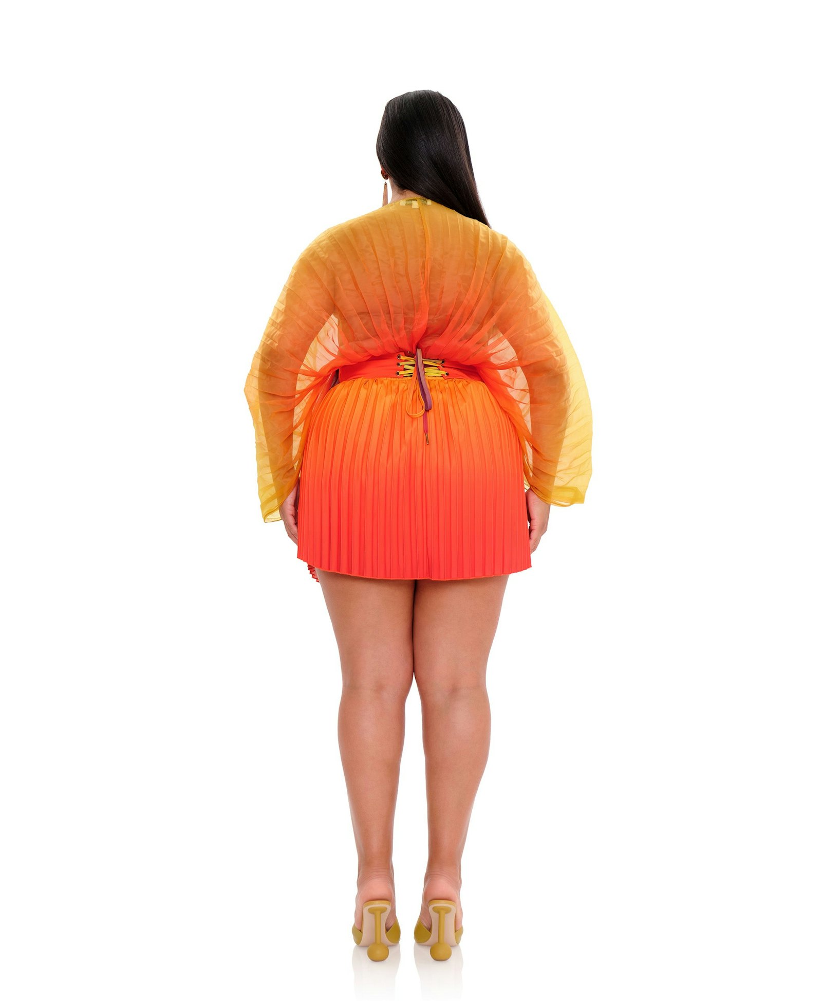 KATA PLEATED MINI SKIRT made by Andrea Iyamah