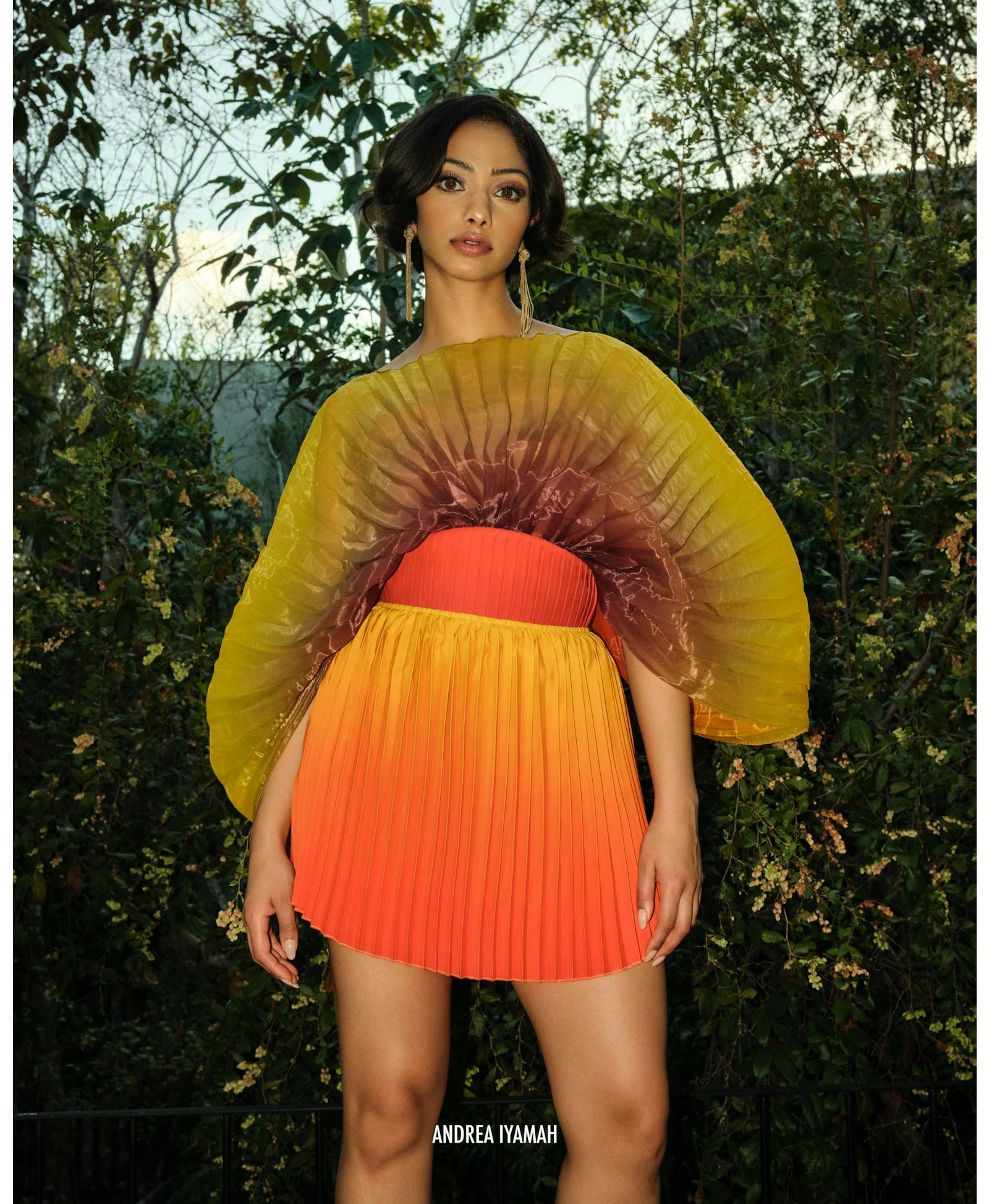 KATA PLEATED MINI SKIRT made by Andrea Iyamah