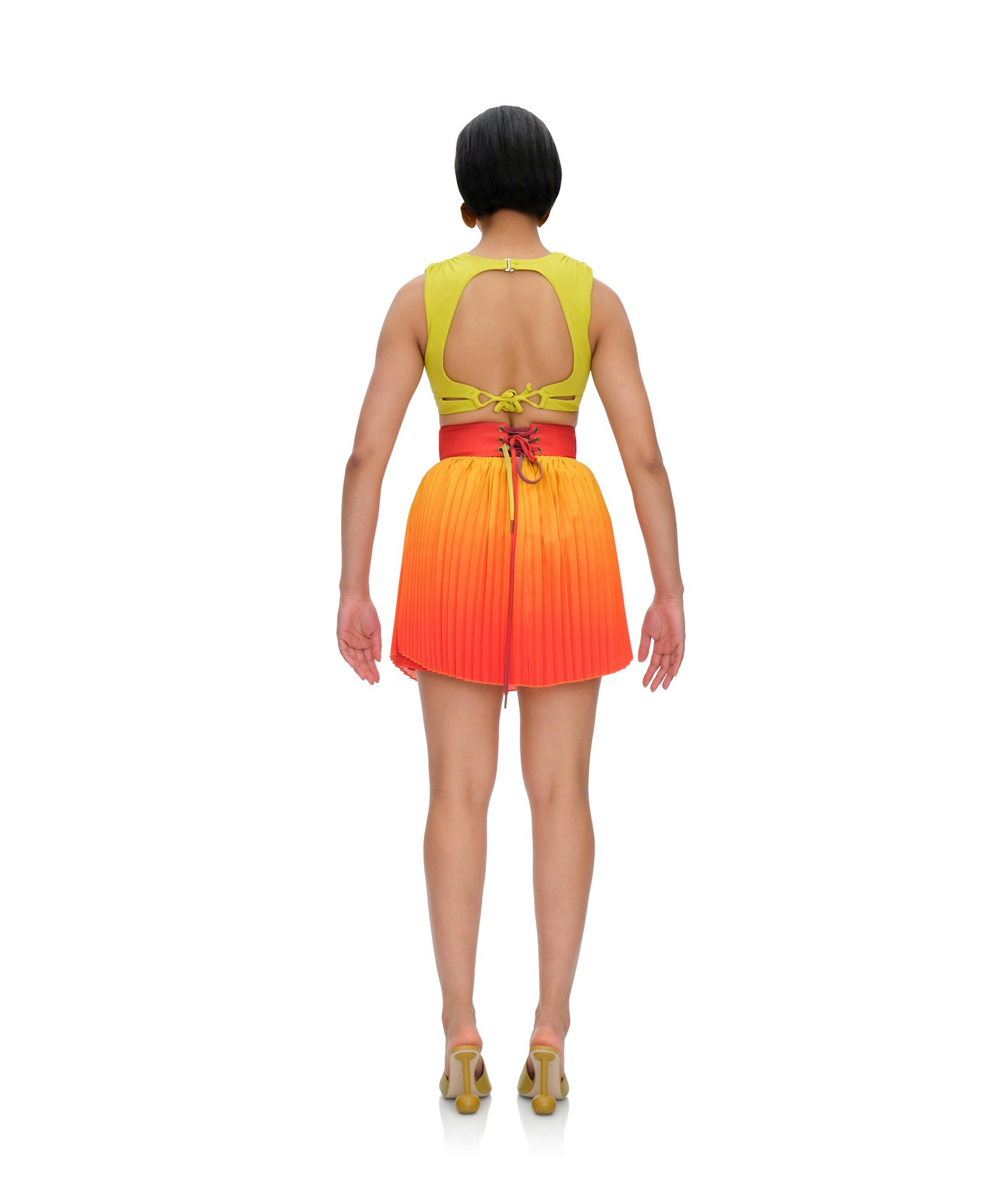 KATA PLEATED MINI SKIRT made by Andrea Iyamah