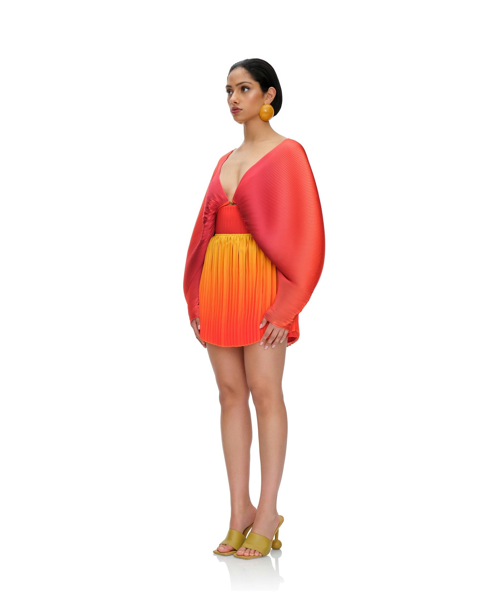 KATA PLEATED MINI SKIRT made by Andrea Iyamah