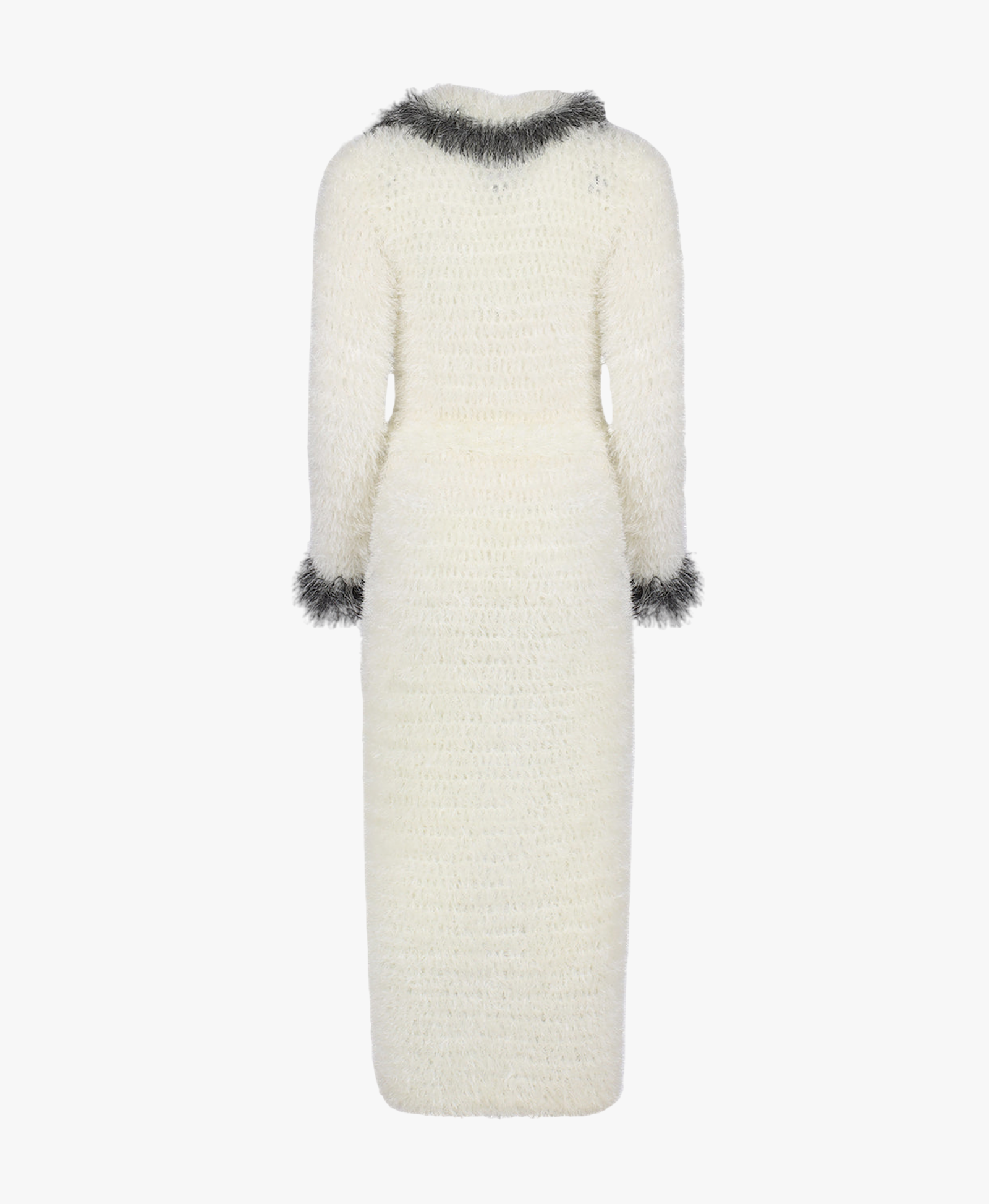 Jacqueline Handmade Knit Cardigan in White made by ANDREEVA