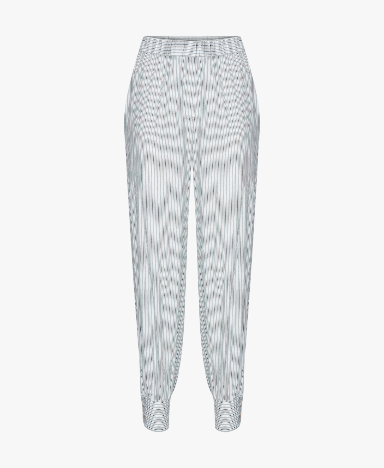 Maith Buttoned Cuffs Cotton Trousers made by Nazli Ceren