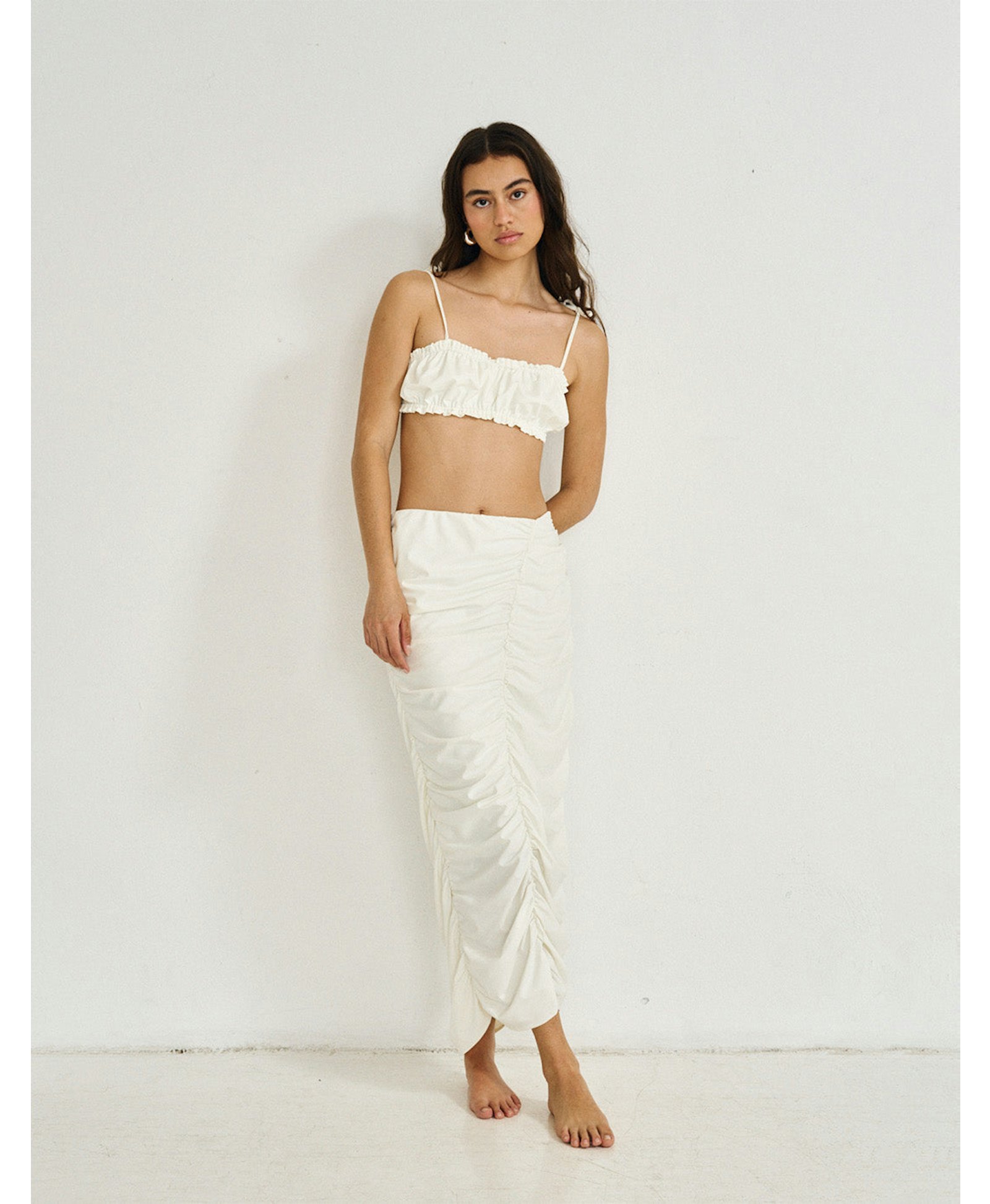 CLARA SKIRT WHITE - LIMITED EDITION made by 710 Studio