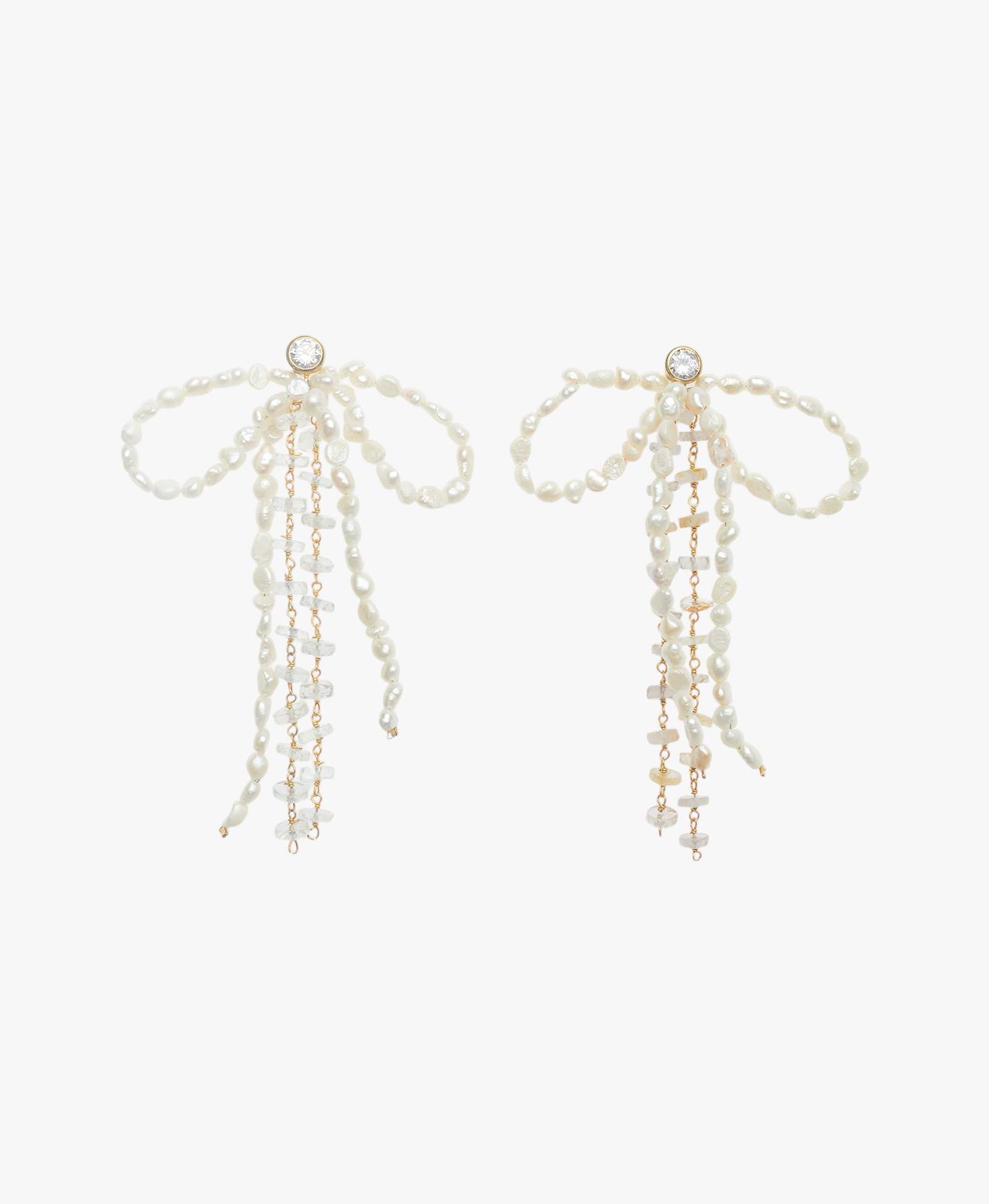 Pendientes Lazo Perlas Aurora made by Lavani Jewels