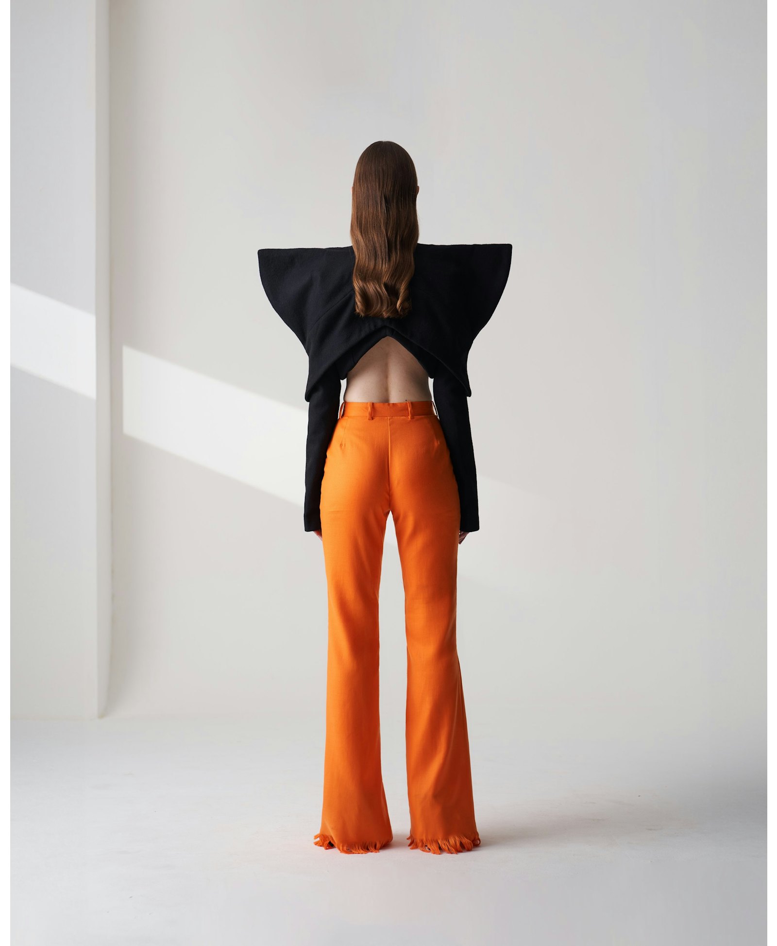 Wool Blend Shawl Trousers made by Szabo Sihag