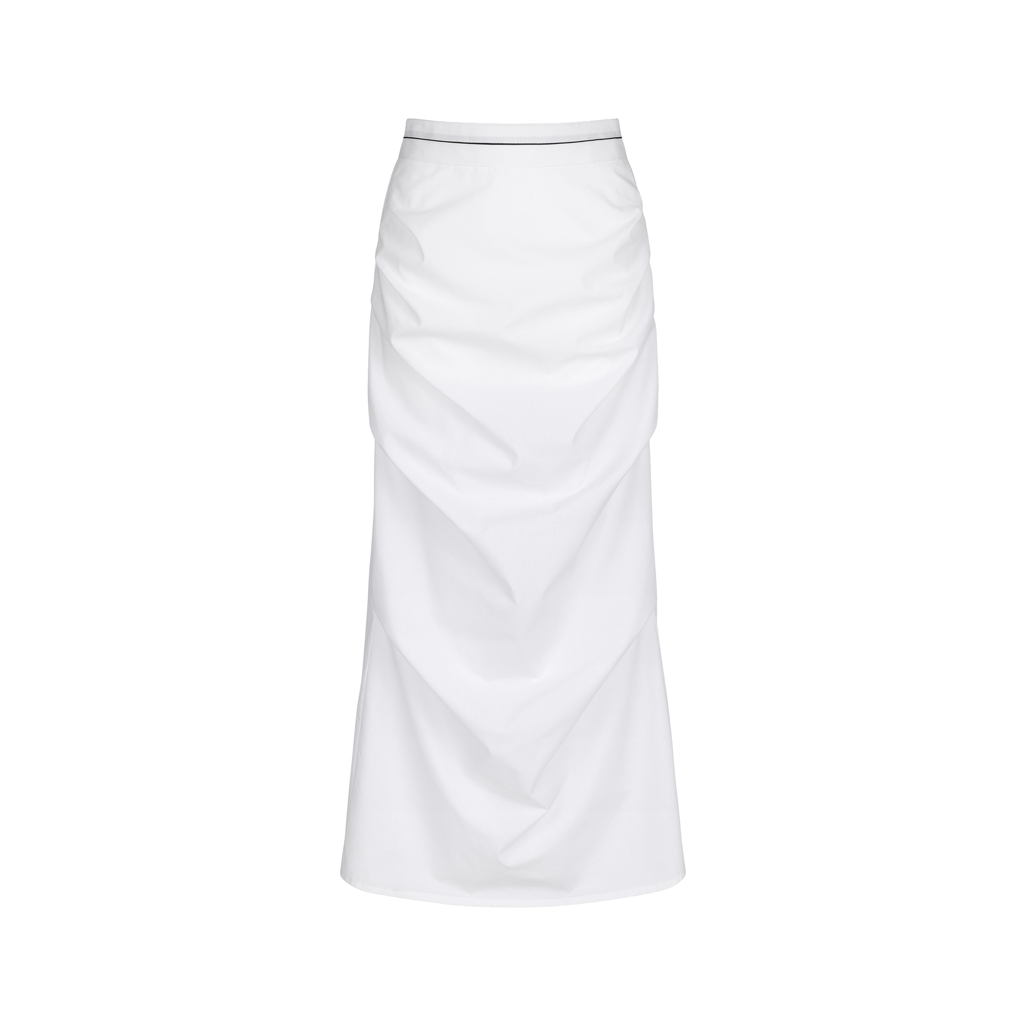 Wiktoria Frankowska Oceanic Odyssey Maxi Skirt In White