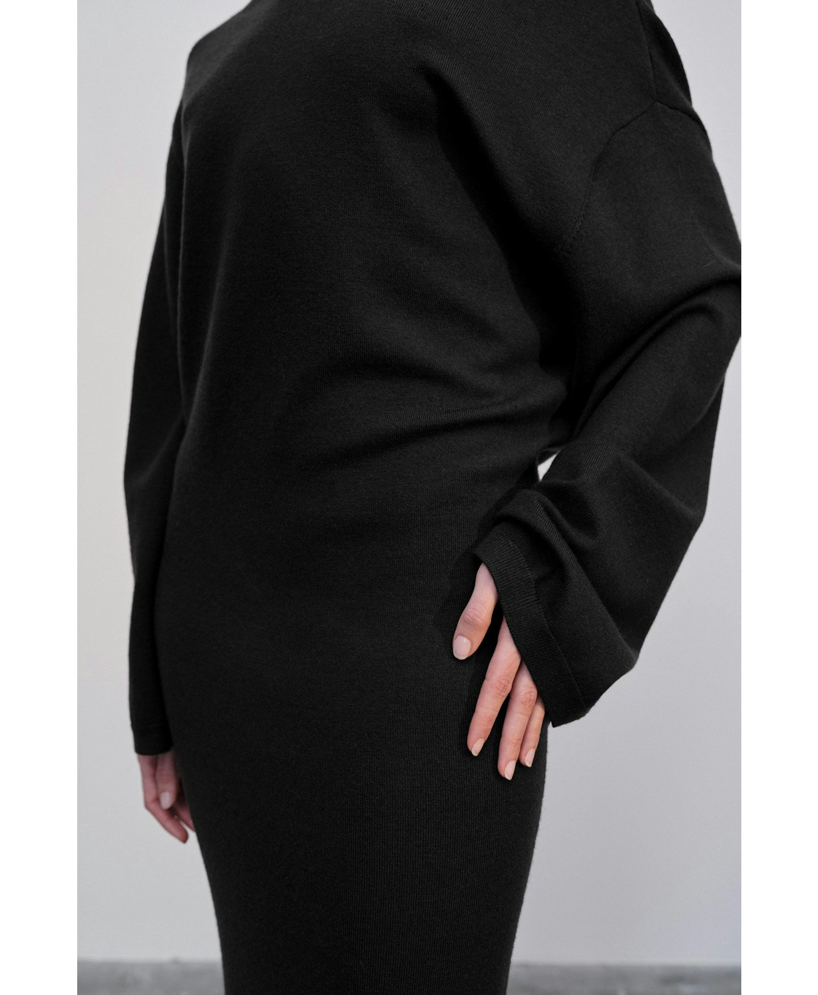 Isabella Knit Dress - Black made by HERSKIND