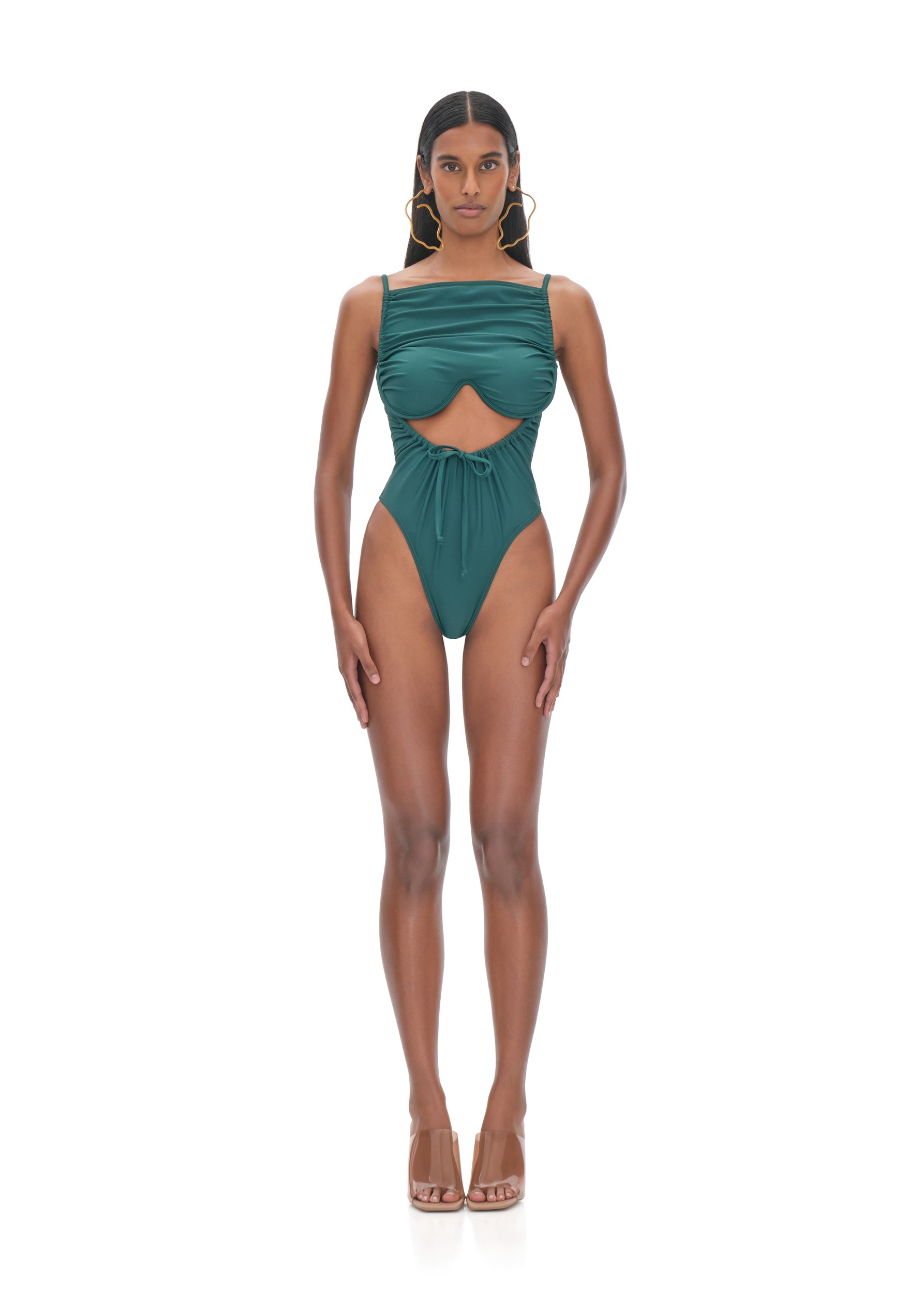 Buy Tiaca Forest Green One Piece Swimsuit by Andrea Iyamah ...