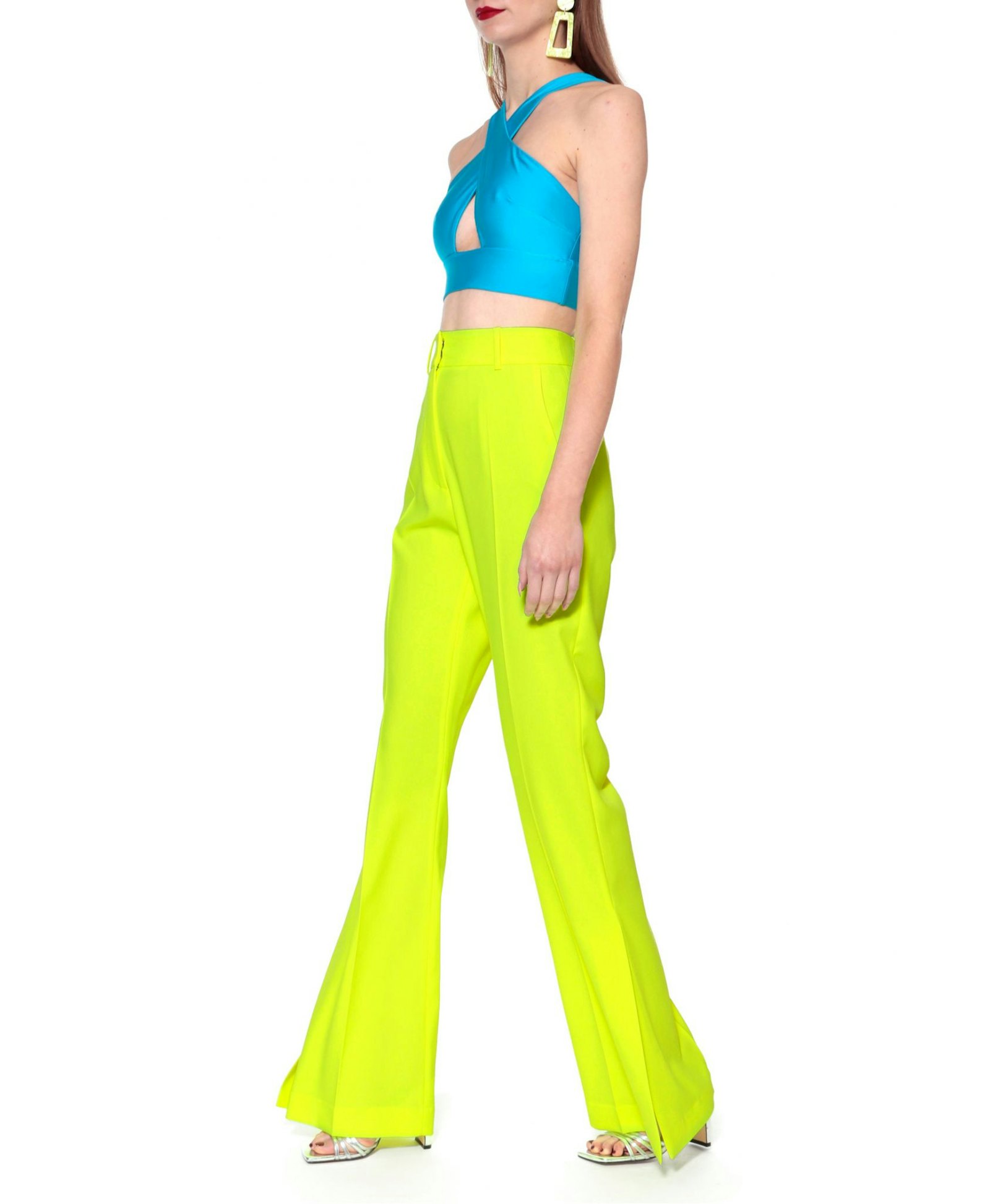 Pants Camilla Laser Yellow made by HALEWSKI