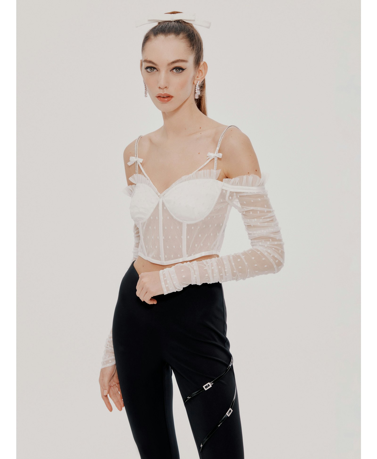 White Ariana Top (Final Sale) made by Nana Jacqueline
