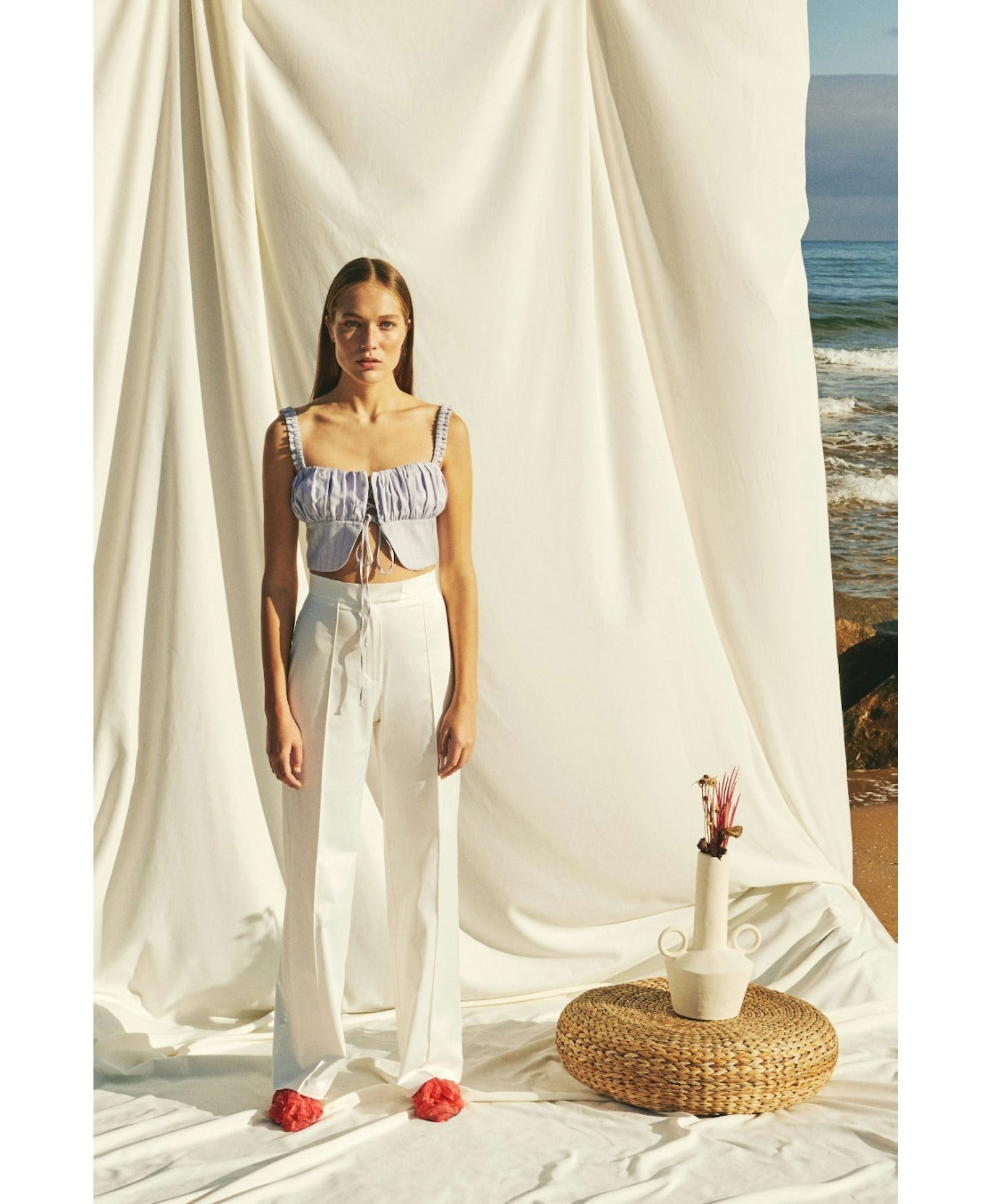 Simon Linen Top made by Nazli Ceren