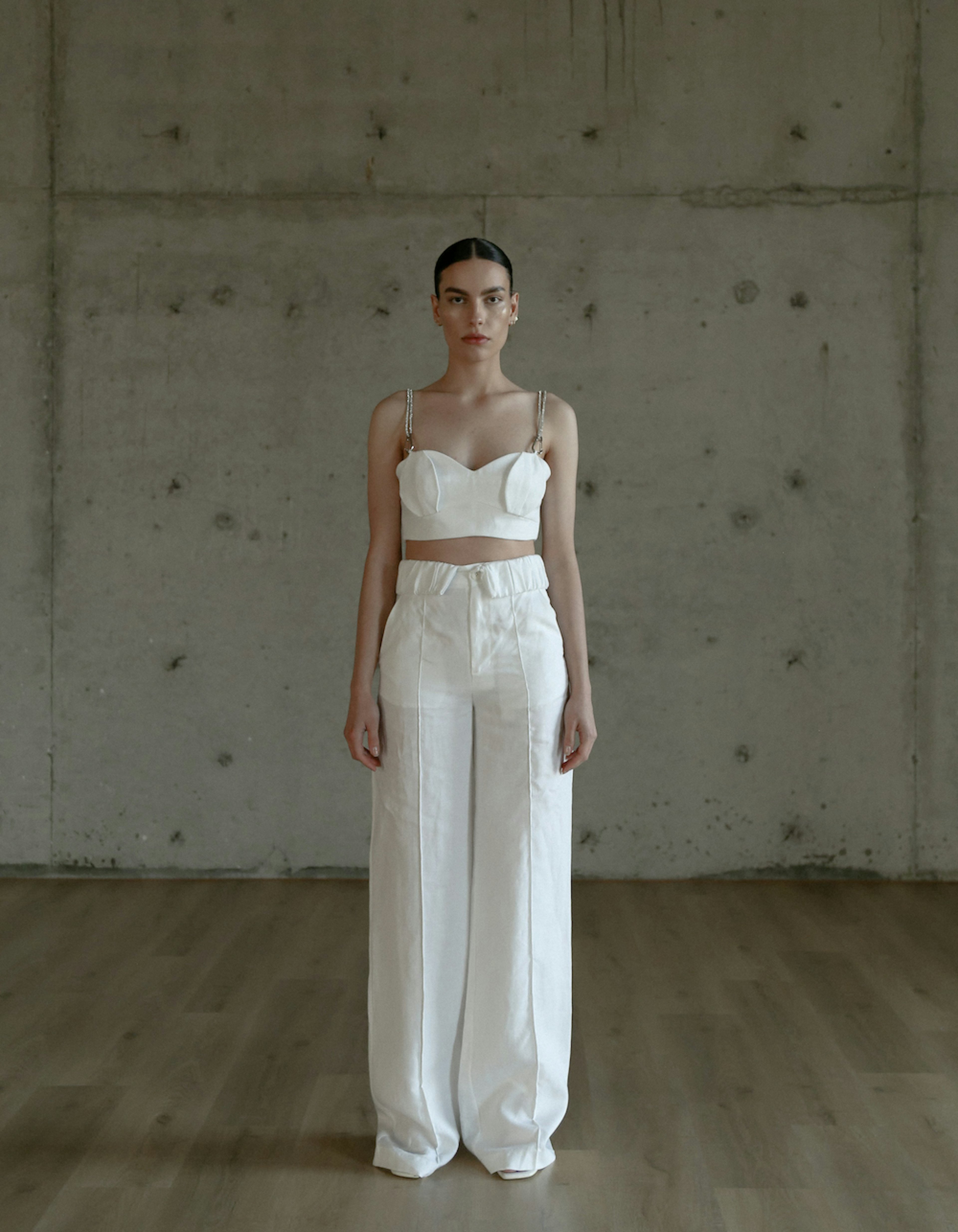 Shop ANJA White Linen Set from MAET at Seezona