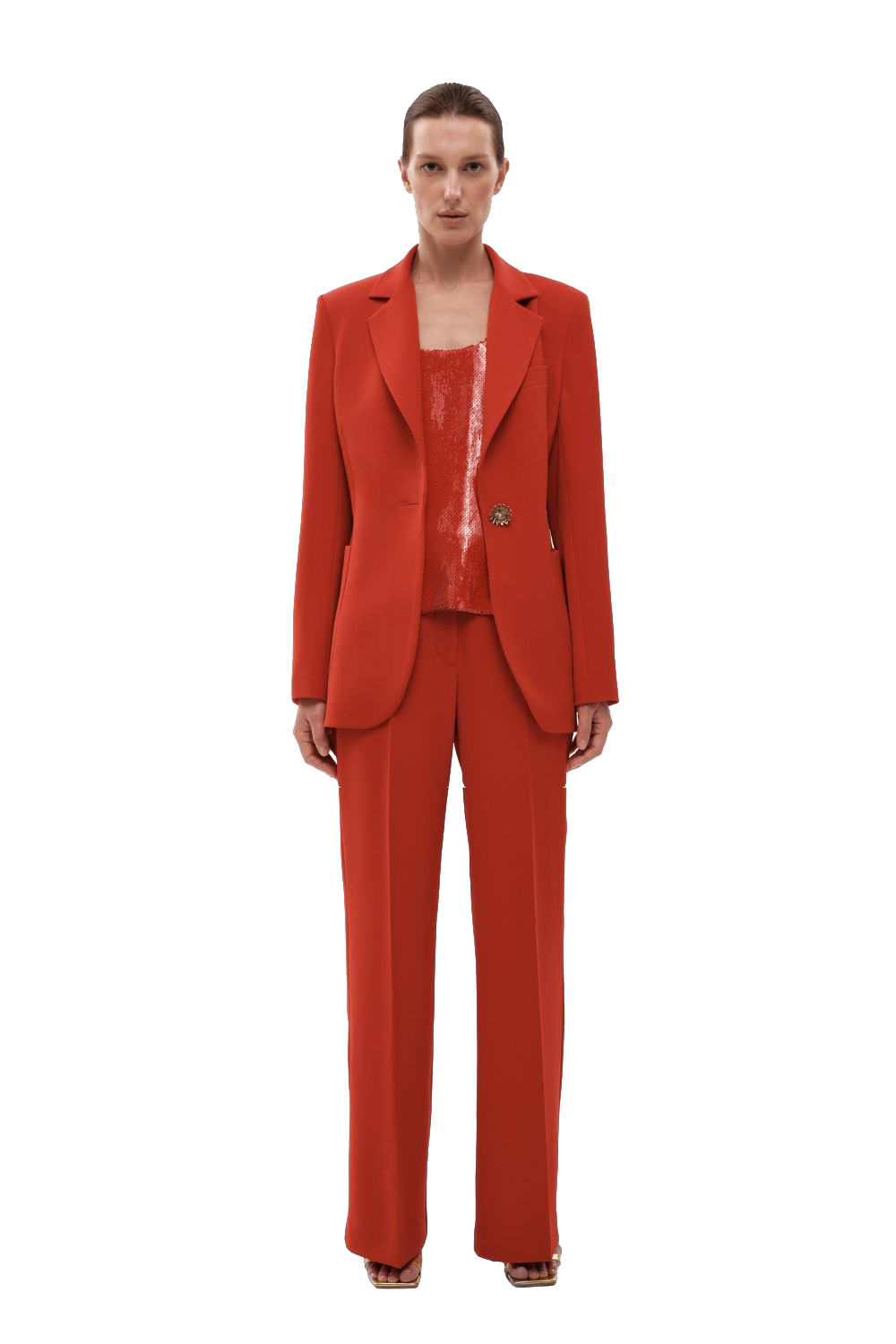 Shop Gasanova Fitted Jacket With Lapel In Red