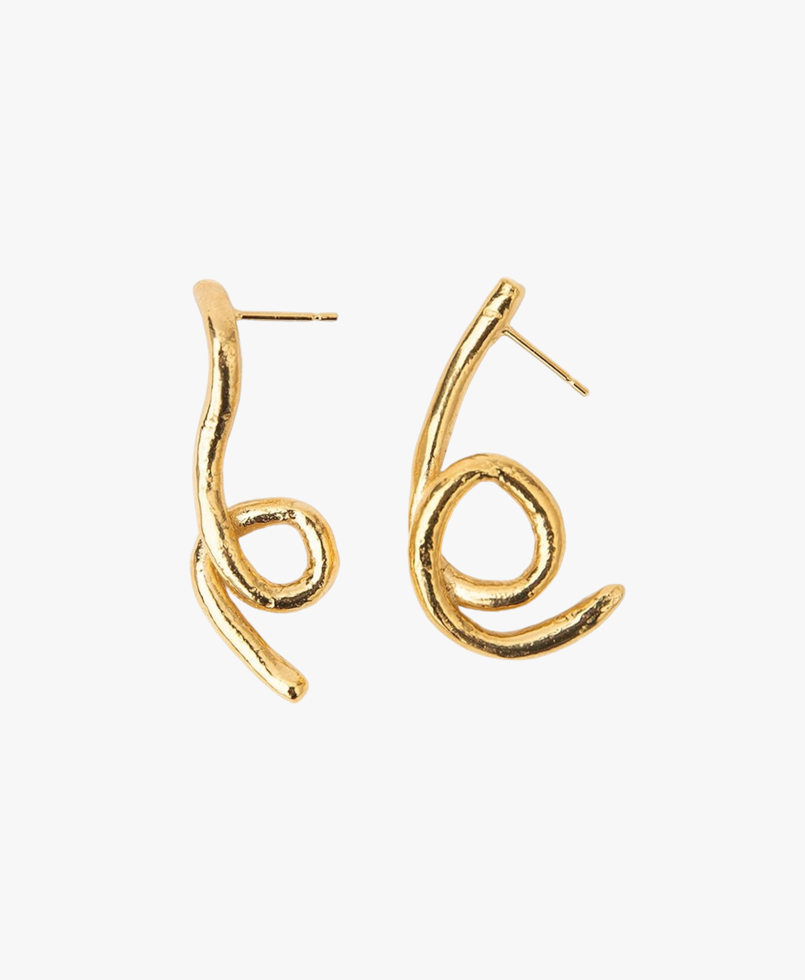 ALGA EARRINGS GOLD made by Carolina De Barros