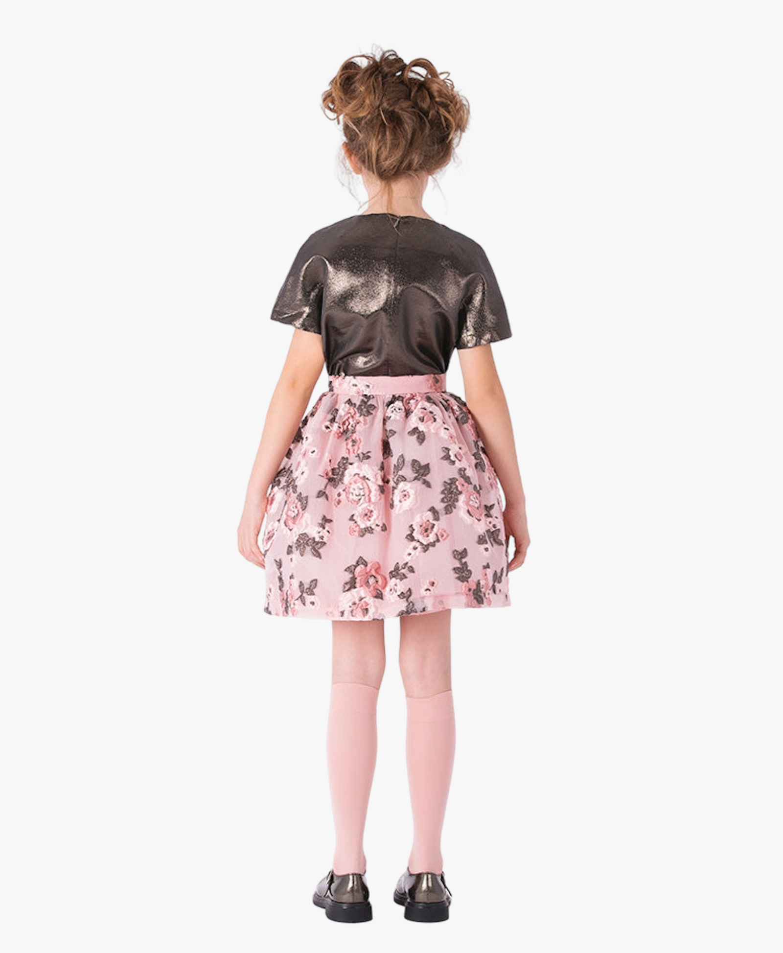 Jacquard Flowers Girls Outfit | 2 Pieces made by Mama Luma