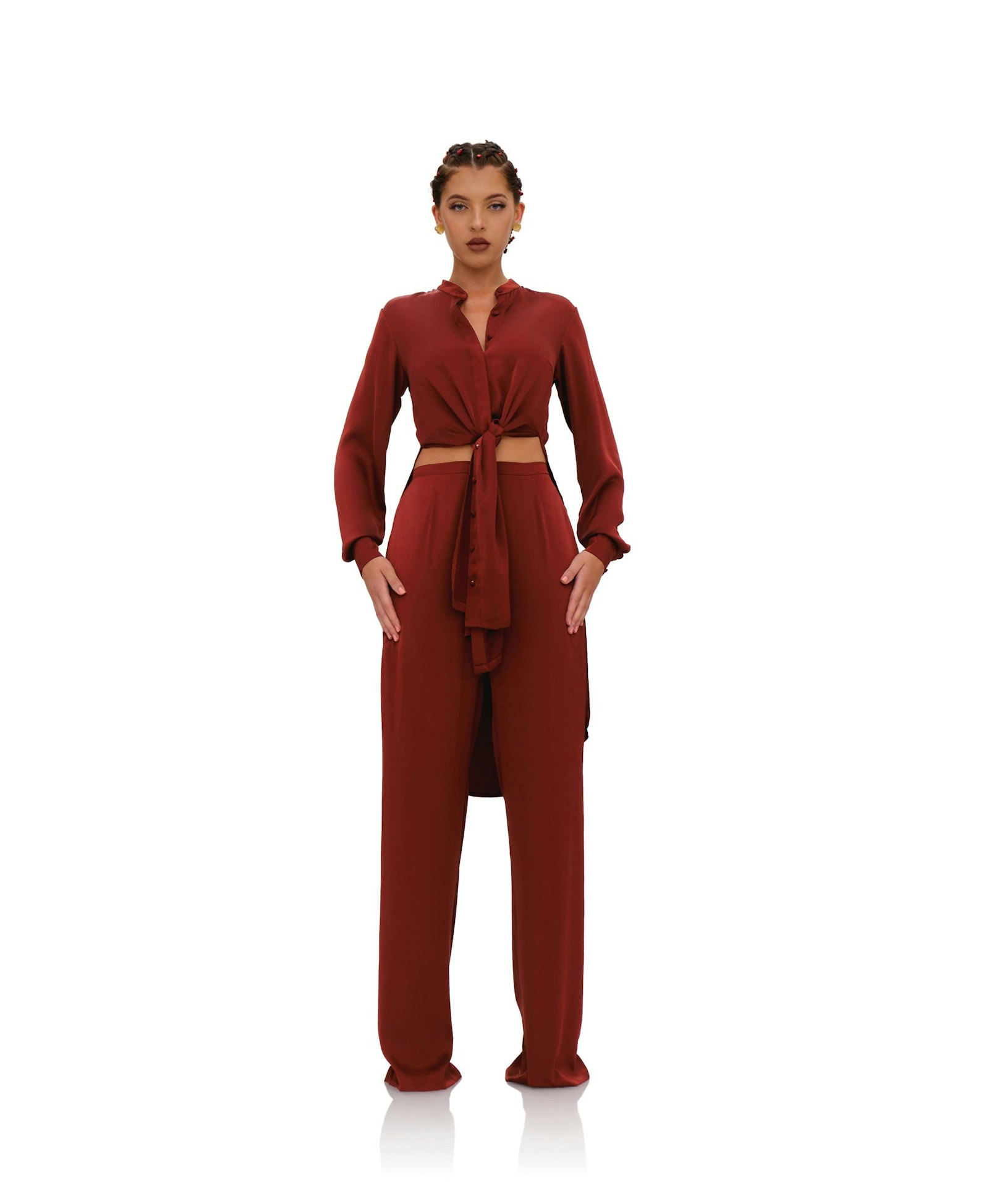 UCHI PANTS - CHOCOLATE made by Andrea Iyamah