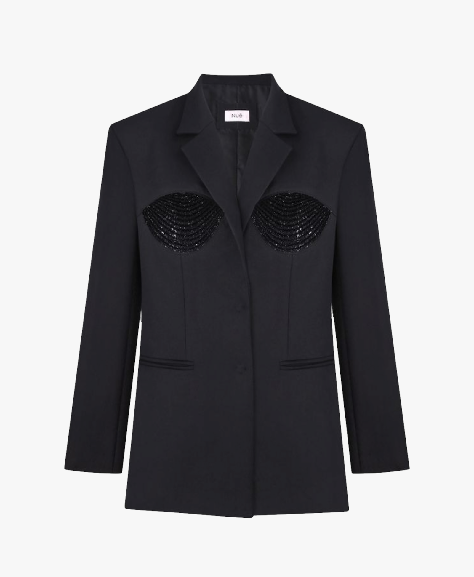 TAILORED SPIRAL BLAZER in Black made by NUÉ