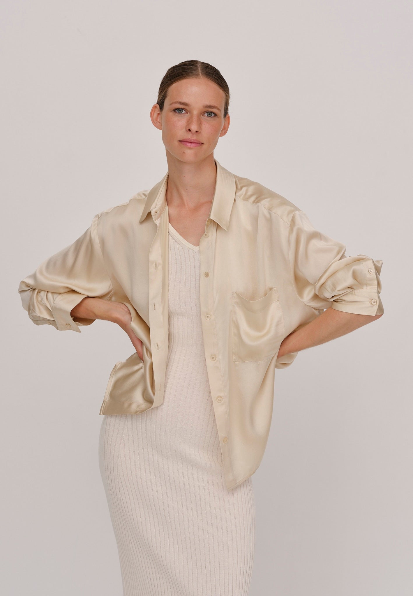 Shop Herskind River Shirt In Beige