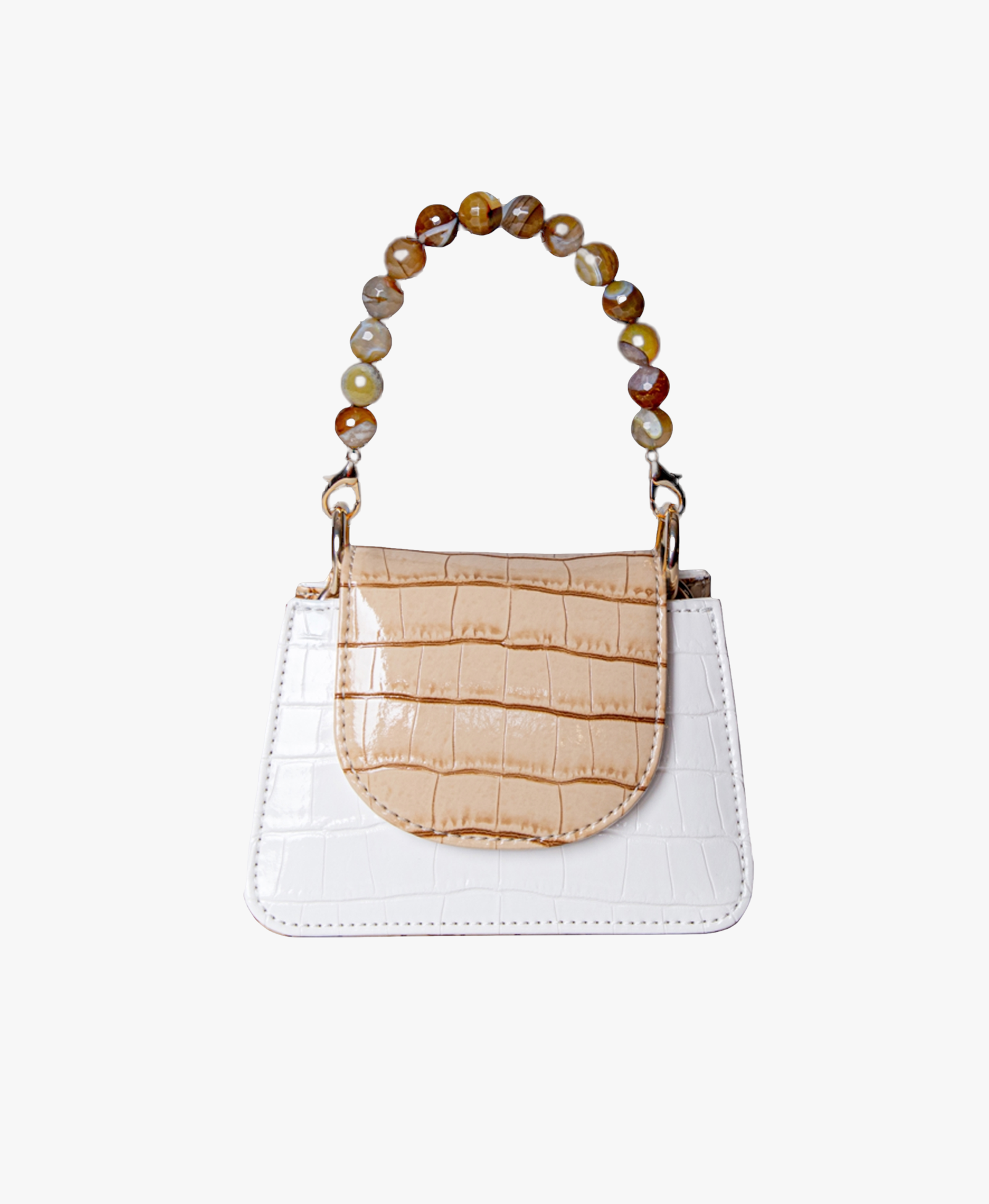 Horra - White X Beige - Mini bag made by ALIEL
