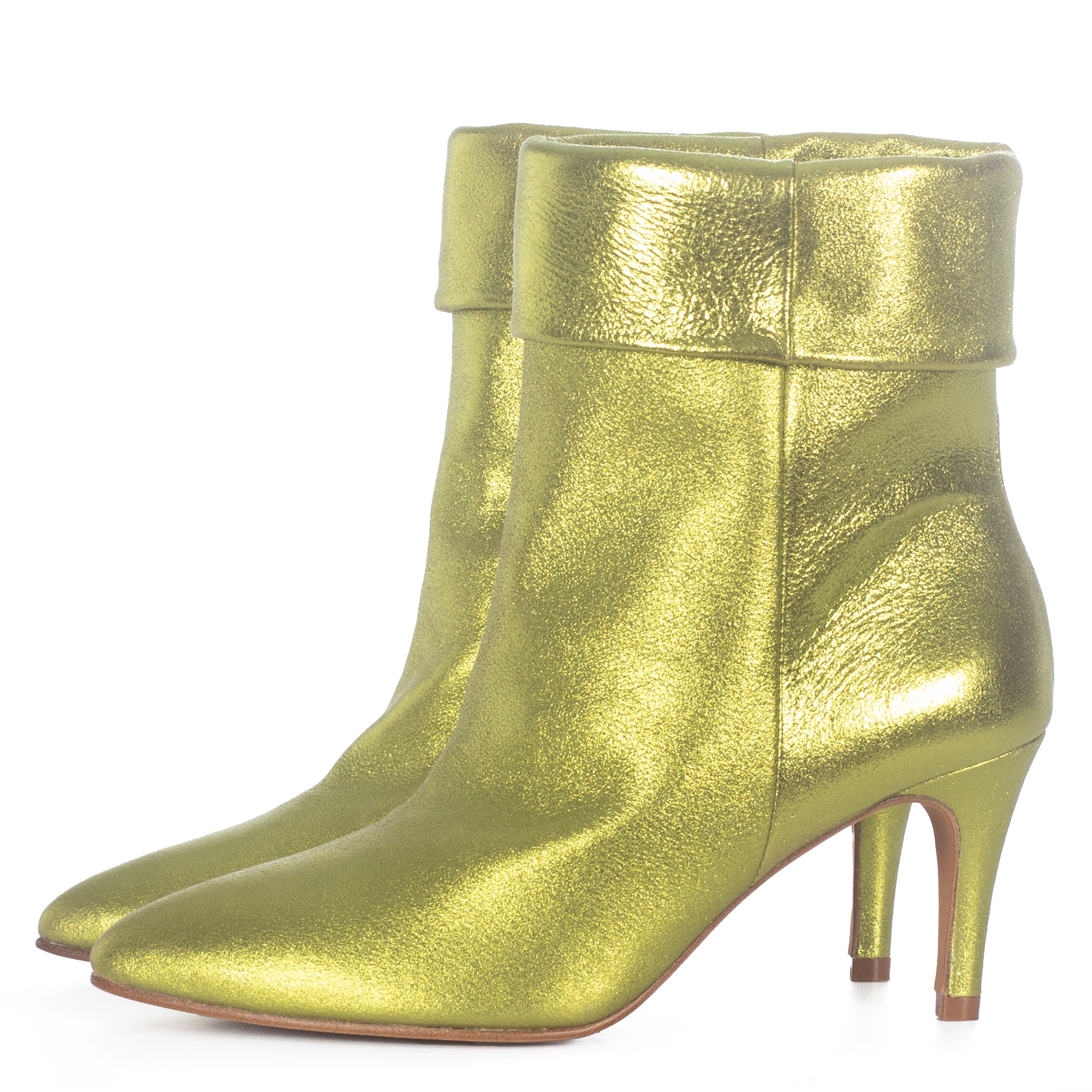 Metallic green ankle boots shops