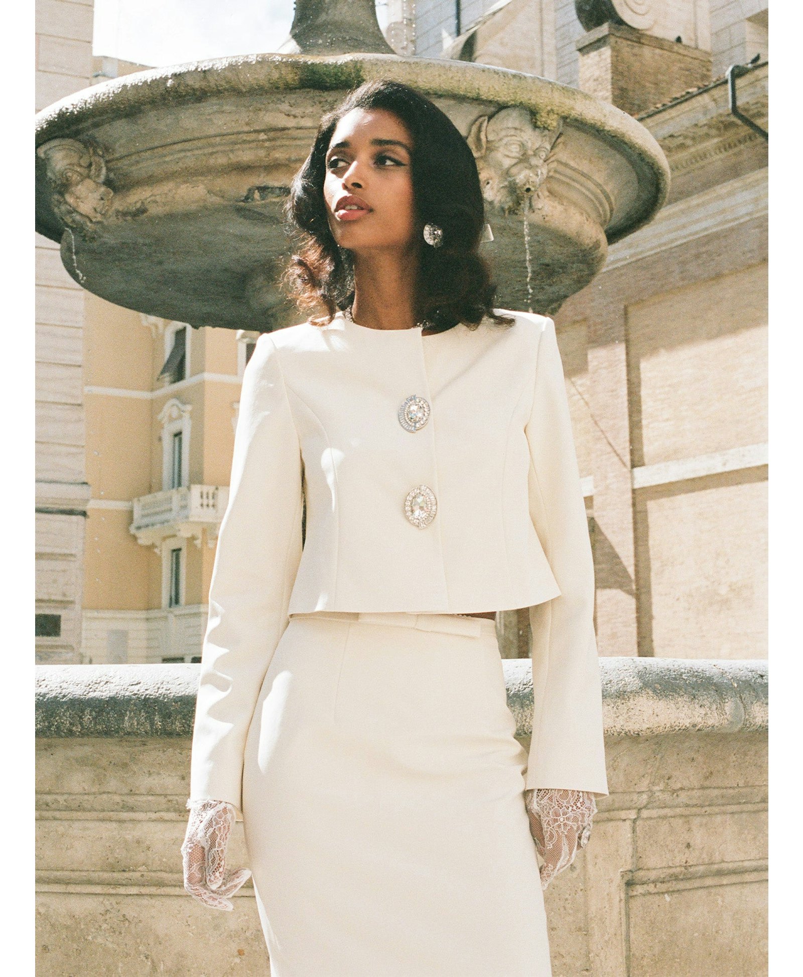 Claira Skirt (Off White) made by Nana Jacqueline