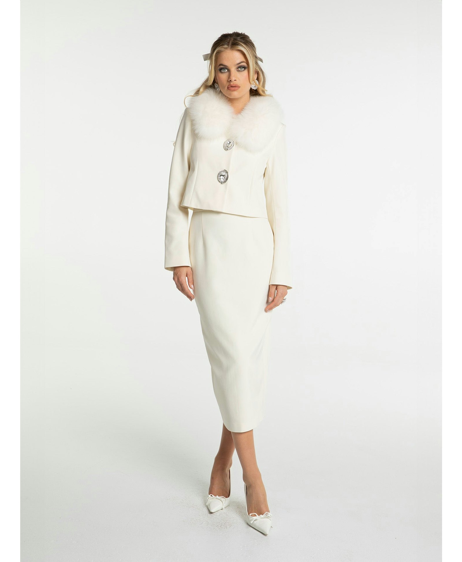 Claira Skirt (Off White) made by Nana Jacqueline