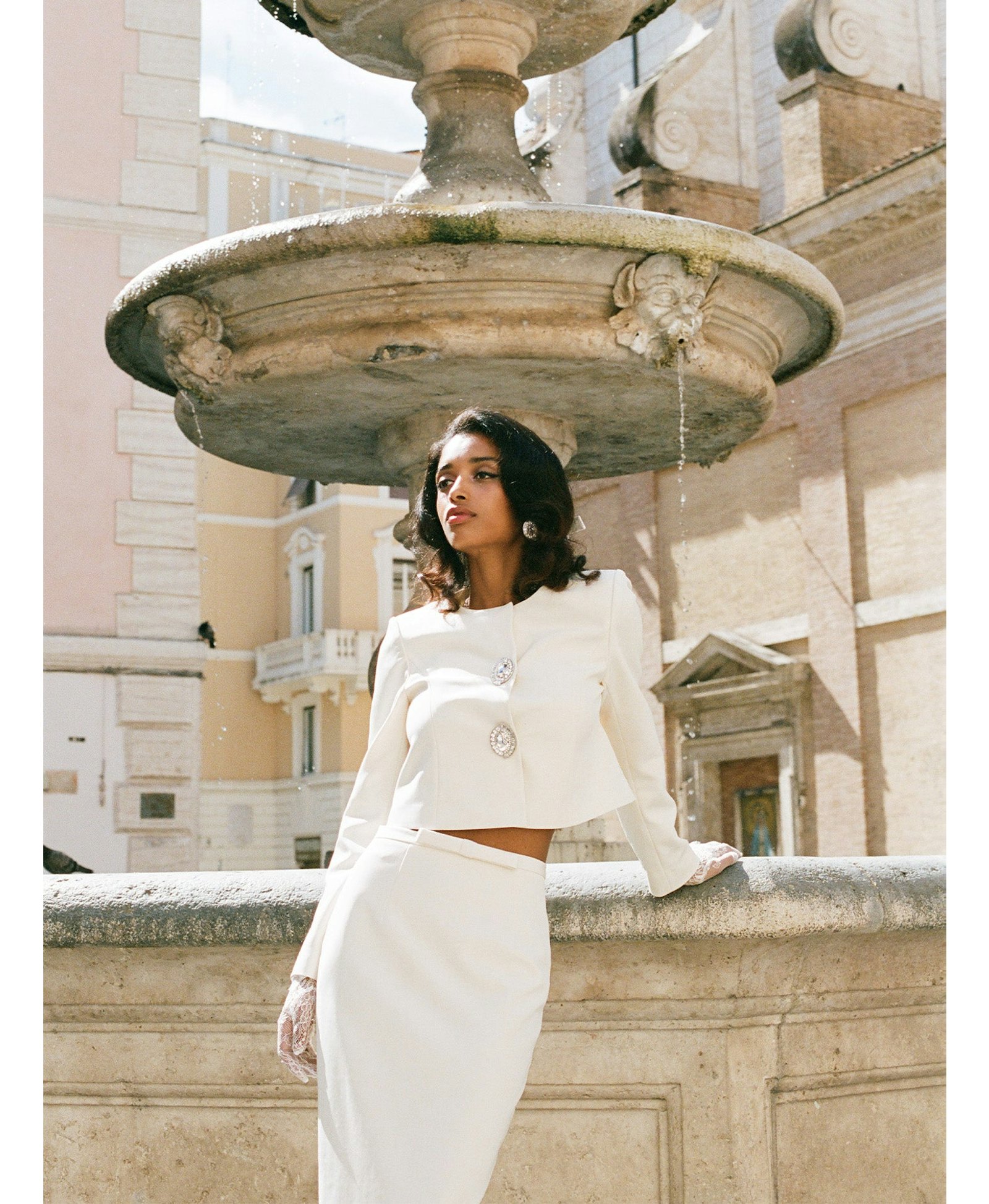 Claira Skirt (Off White) made by Nana Jacqueline