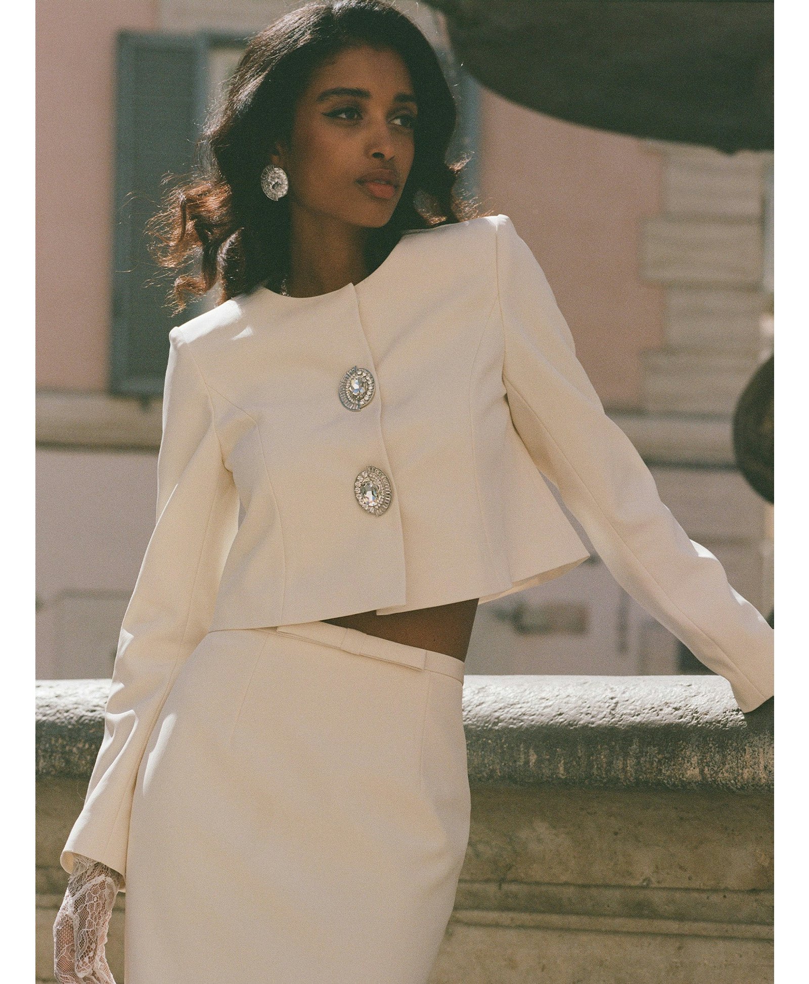 Claira Skirt (Off White) made by Nana Jacqueline