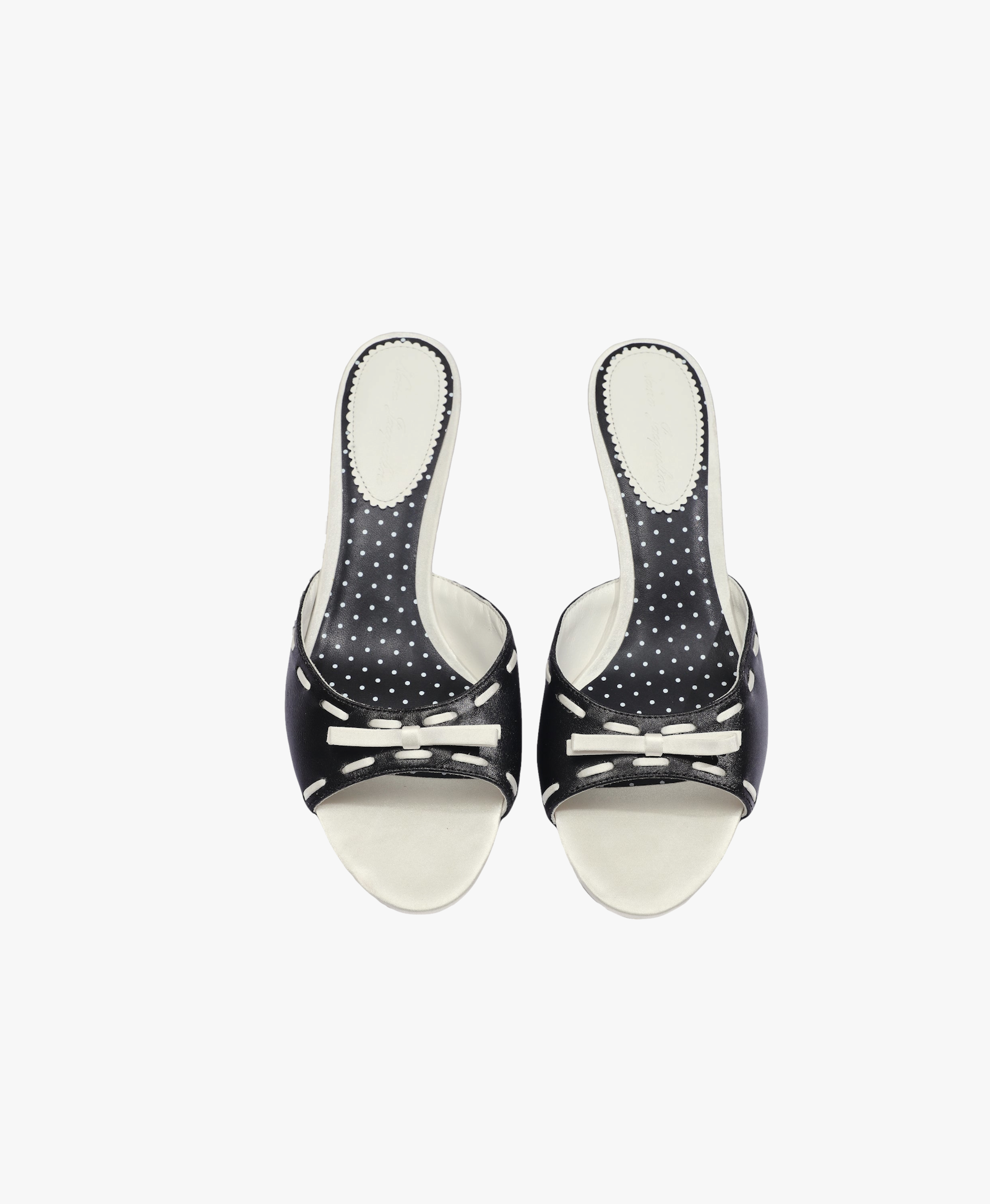 Paulina Bow Heels (Black) (Final Sale) in Black made by Nana Jacqueline