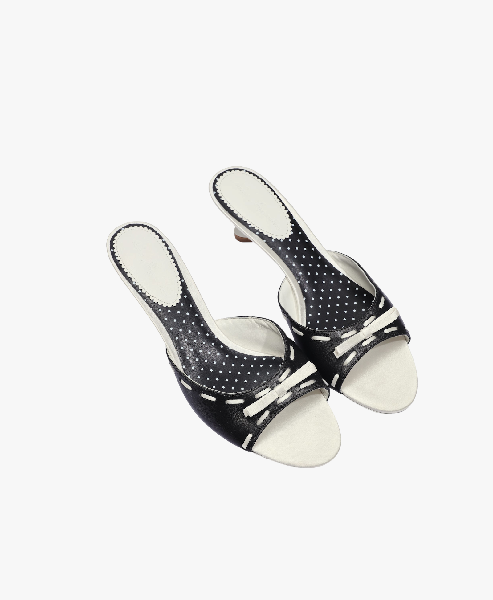 Paulina Bow Heels (Black) (Final Sale) in Black made by Nana Jacqueline