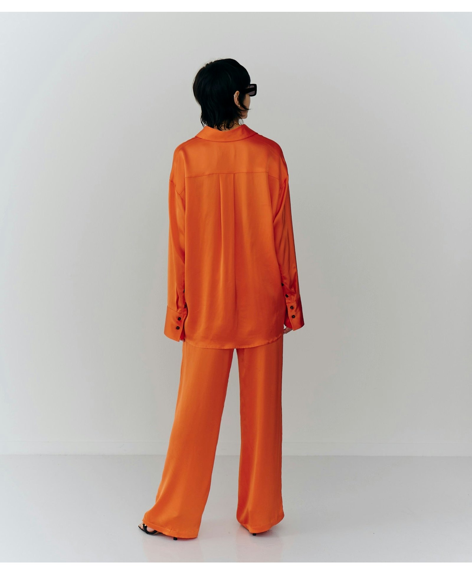 Jenka Shirt - Mandarin Red made by HERSKIND