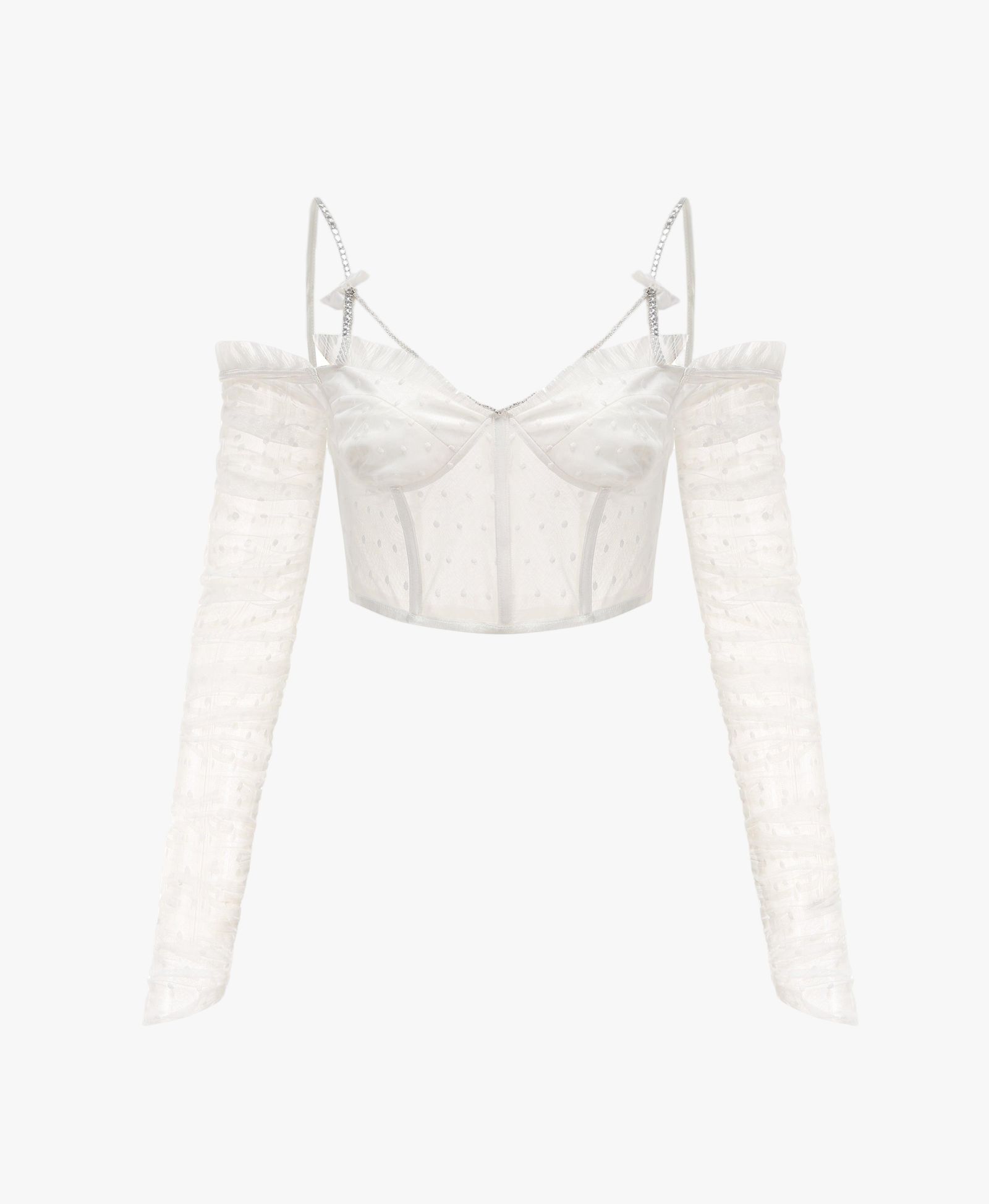 White Ariana Top (Final Sale) made by Nana Jacqueline