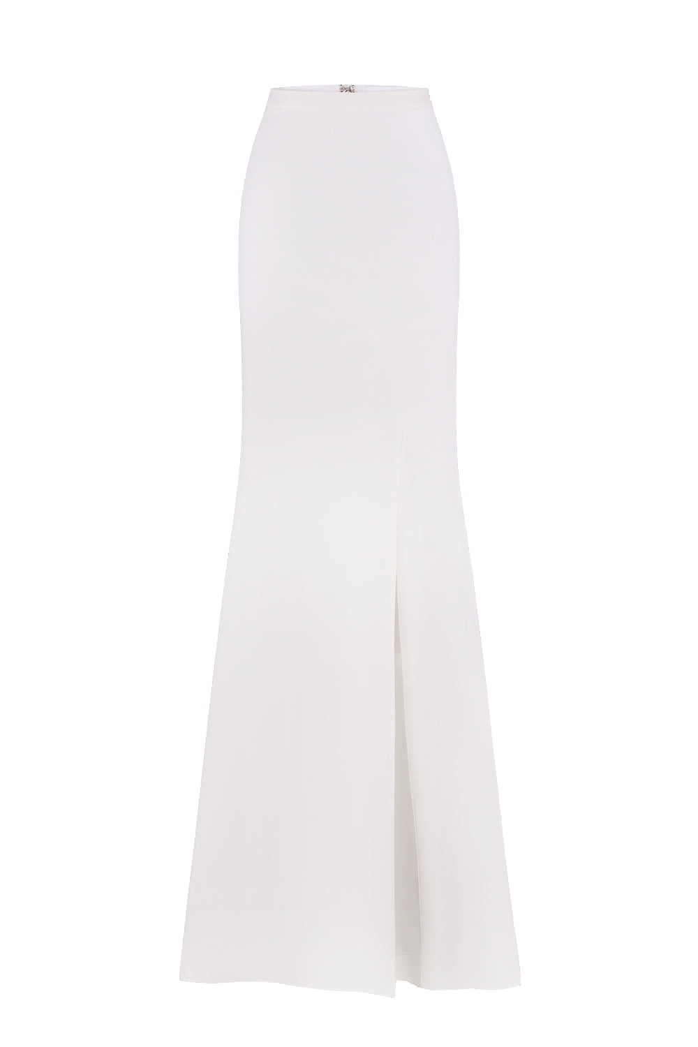 Total White Maxi Slit Skirt In White