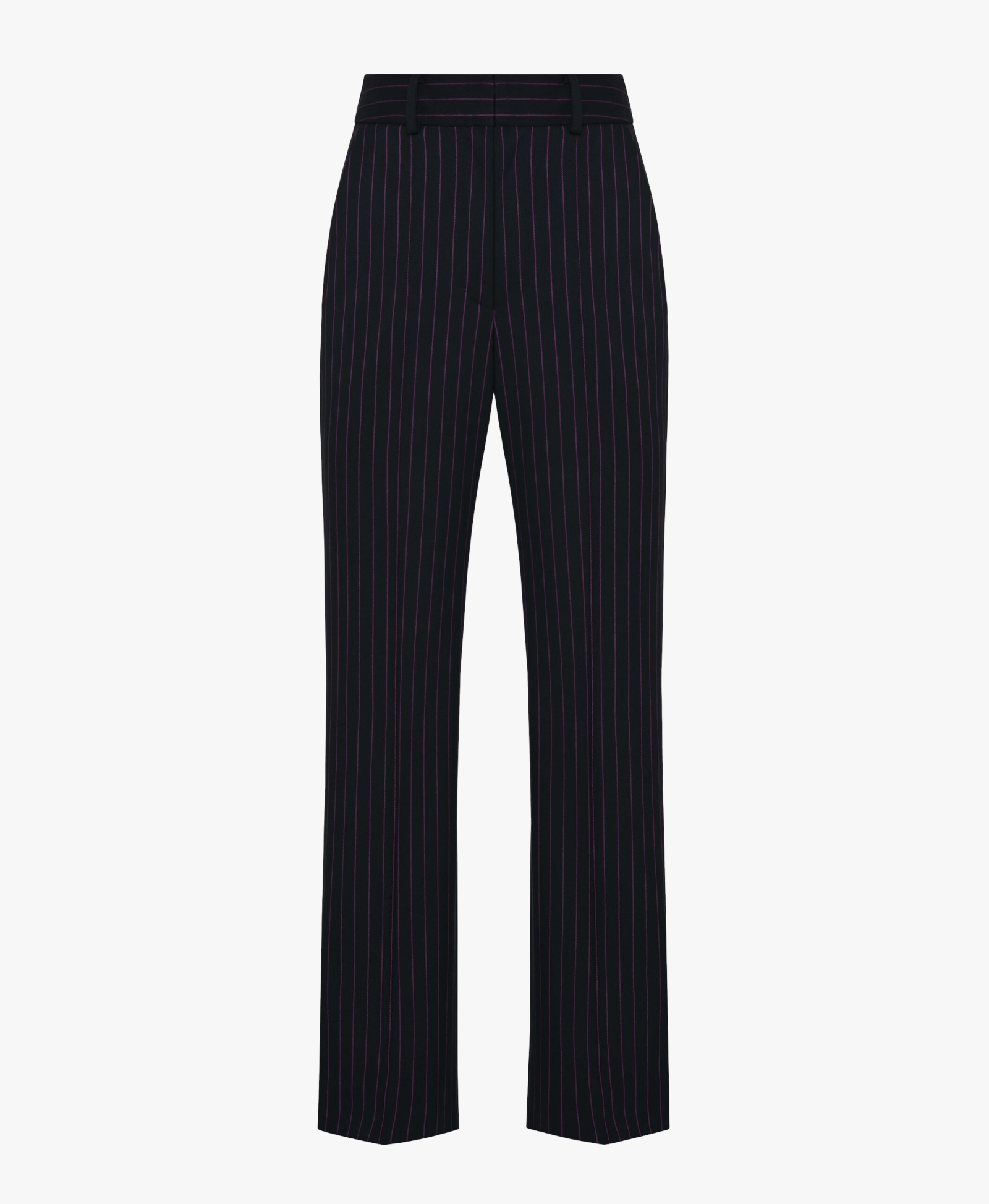 Straight Leg Pinstripe Trousers made by Maria Kokhia