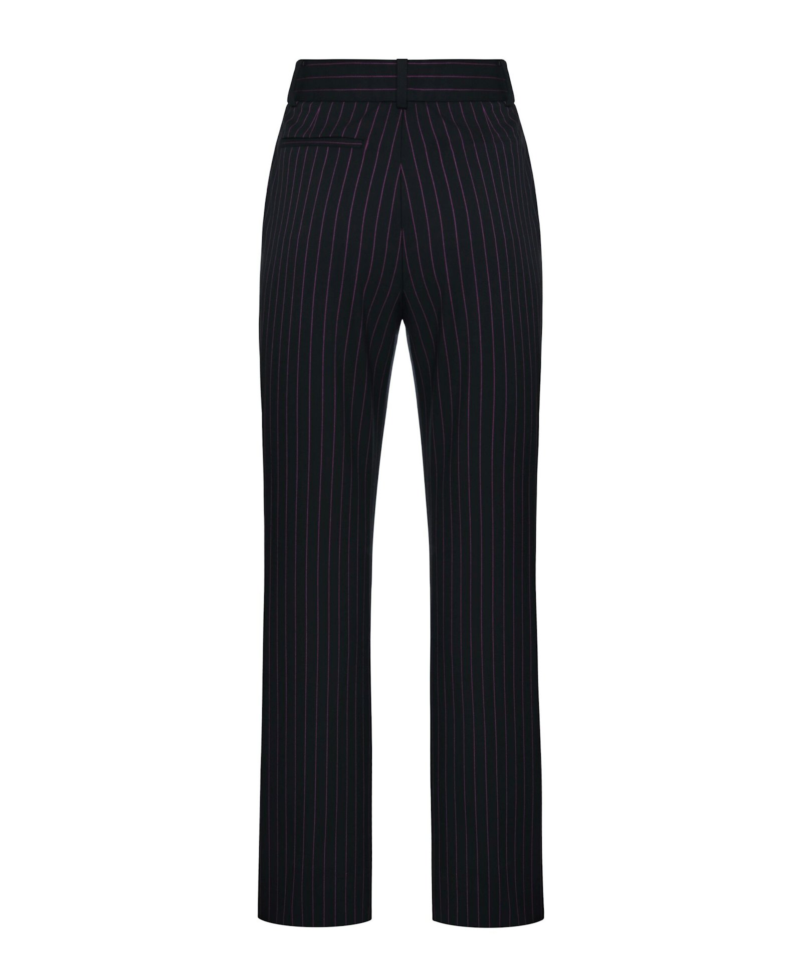 Straight Leg Pinstripe Trousers made by Maria Kokhia
