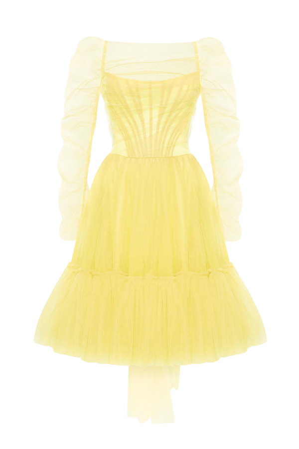 Millà Bright Yellow Tulle Dress