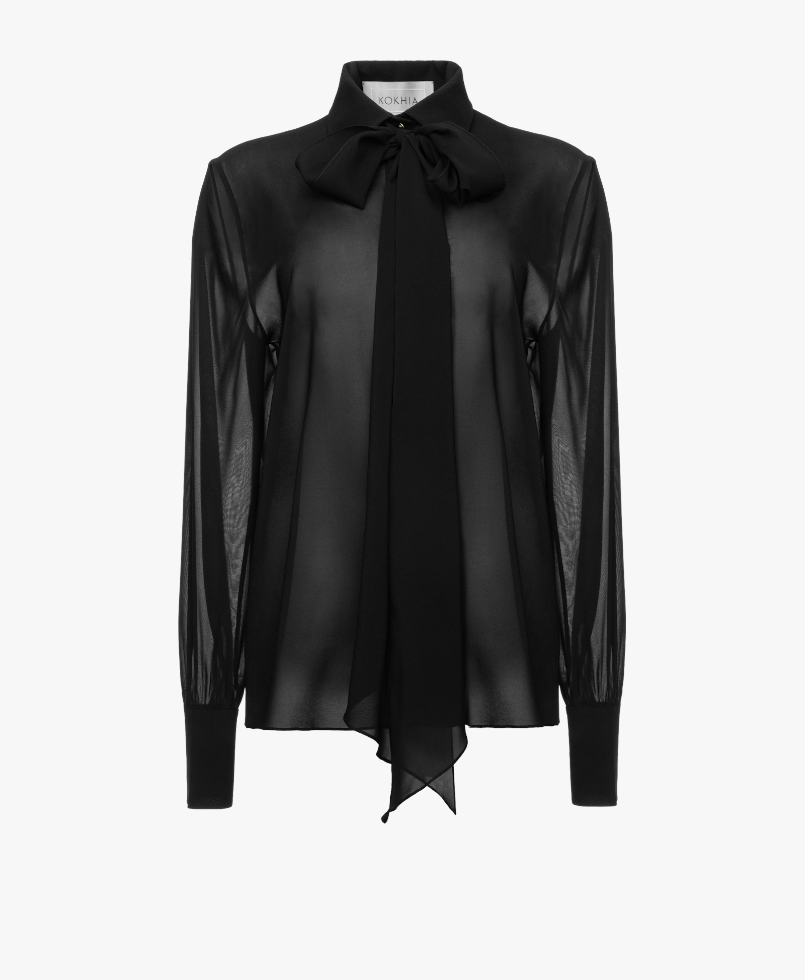 Neck Tie Button Down Shirt made by Maria Kokhia