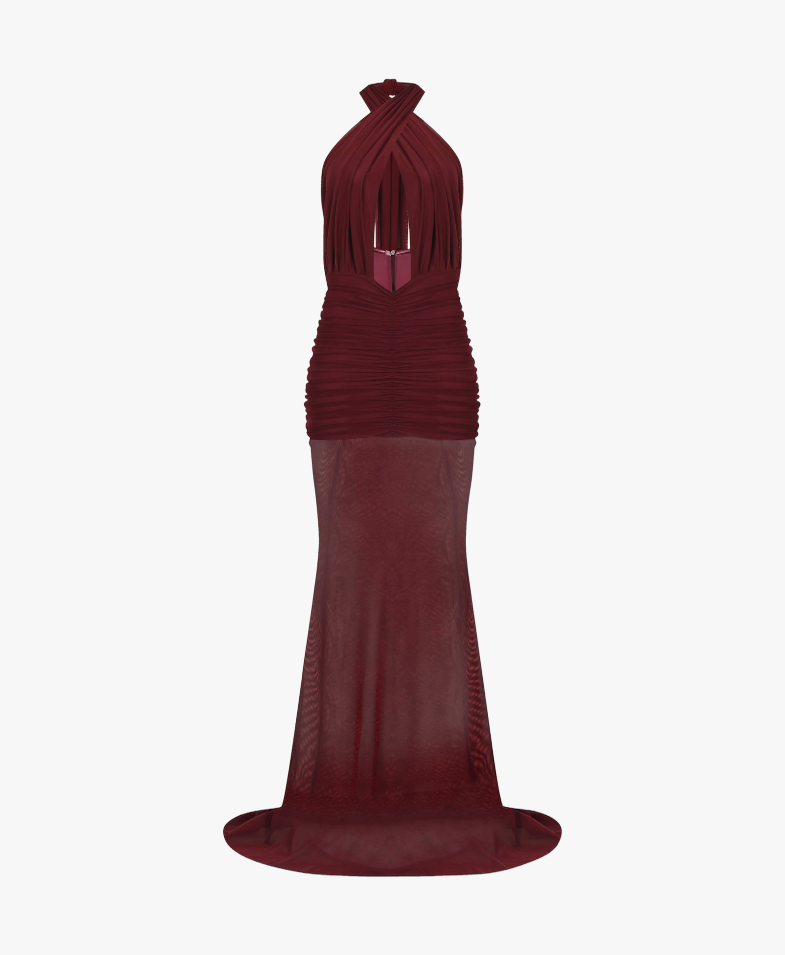 Forbidden Fruit Dress In Burgundy made by Khela