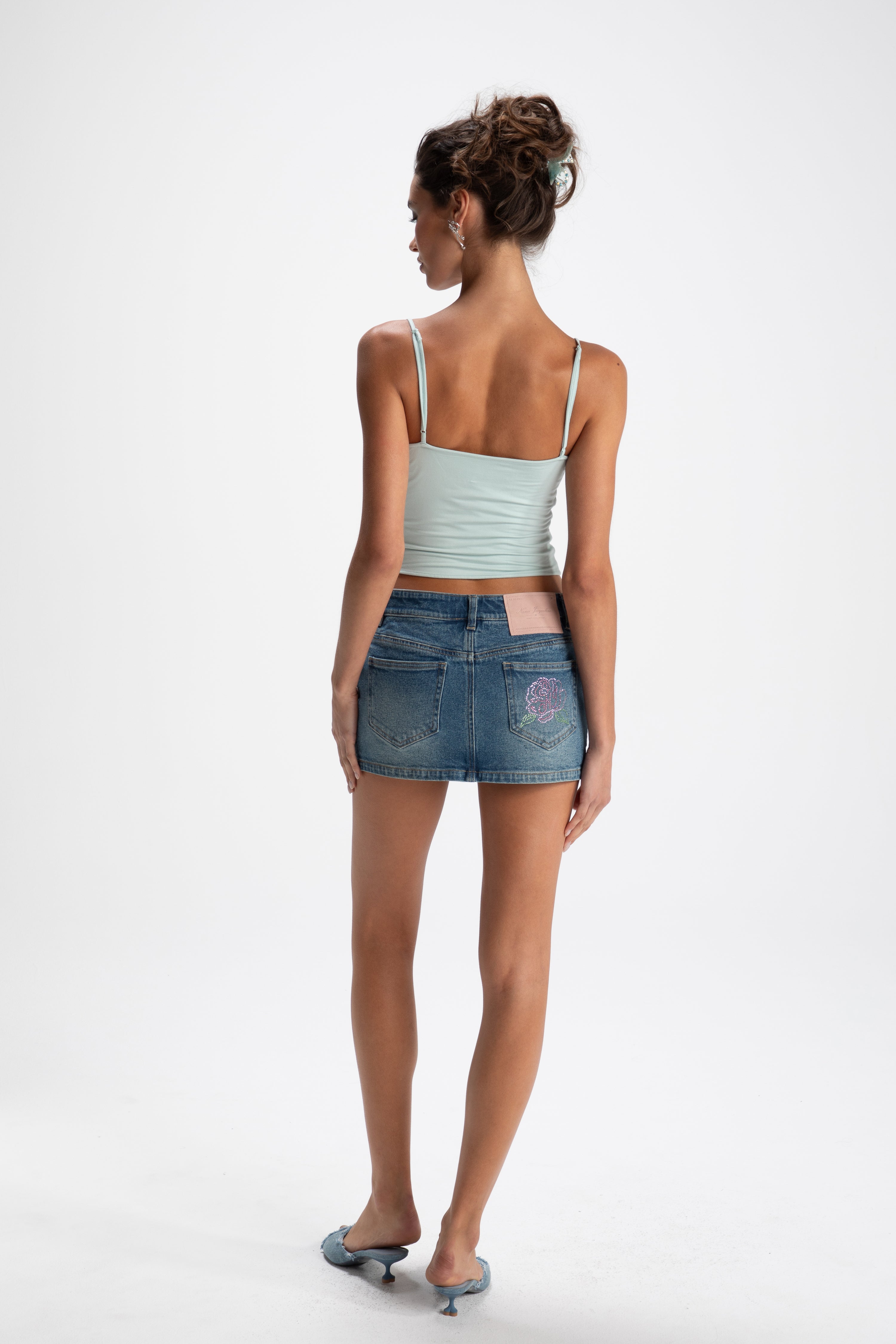 Lola Top (Mint) (Final Sale) in Green made by Nana Jacqueline