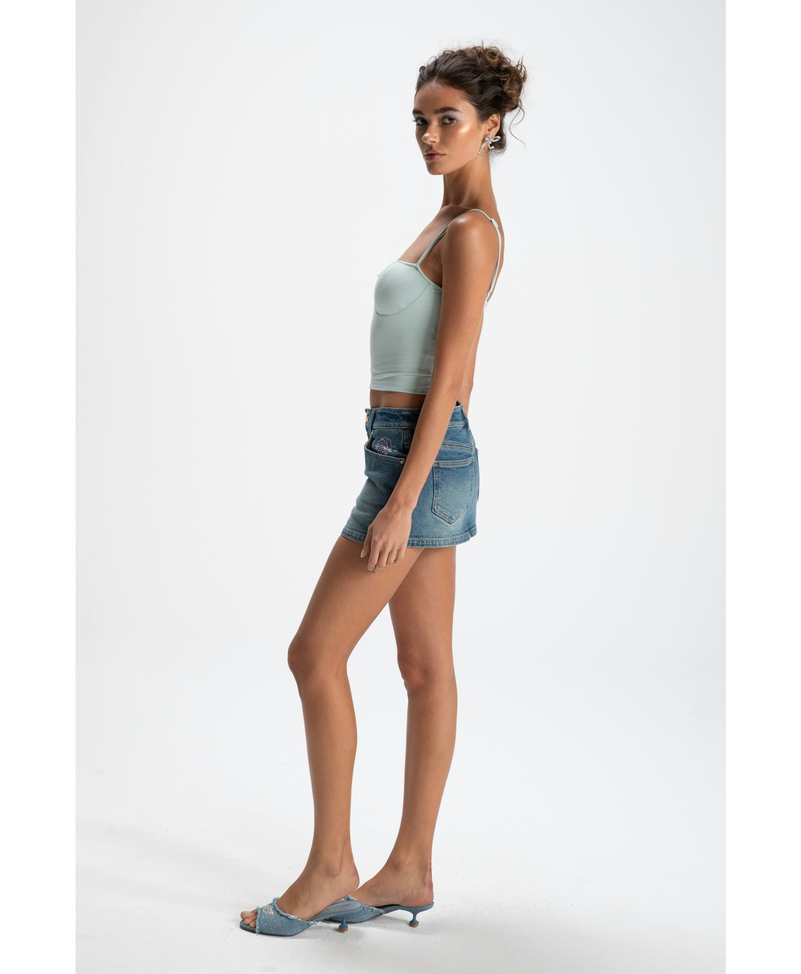 Lola Top (Mint) (Final Sale) in Green made by Nana Jacqueline