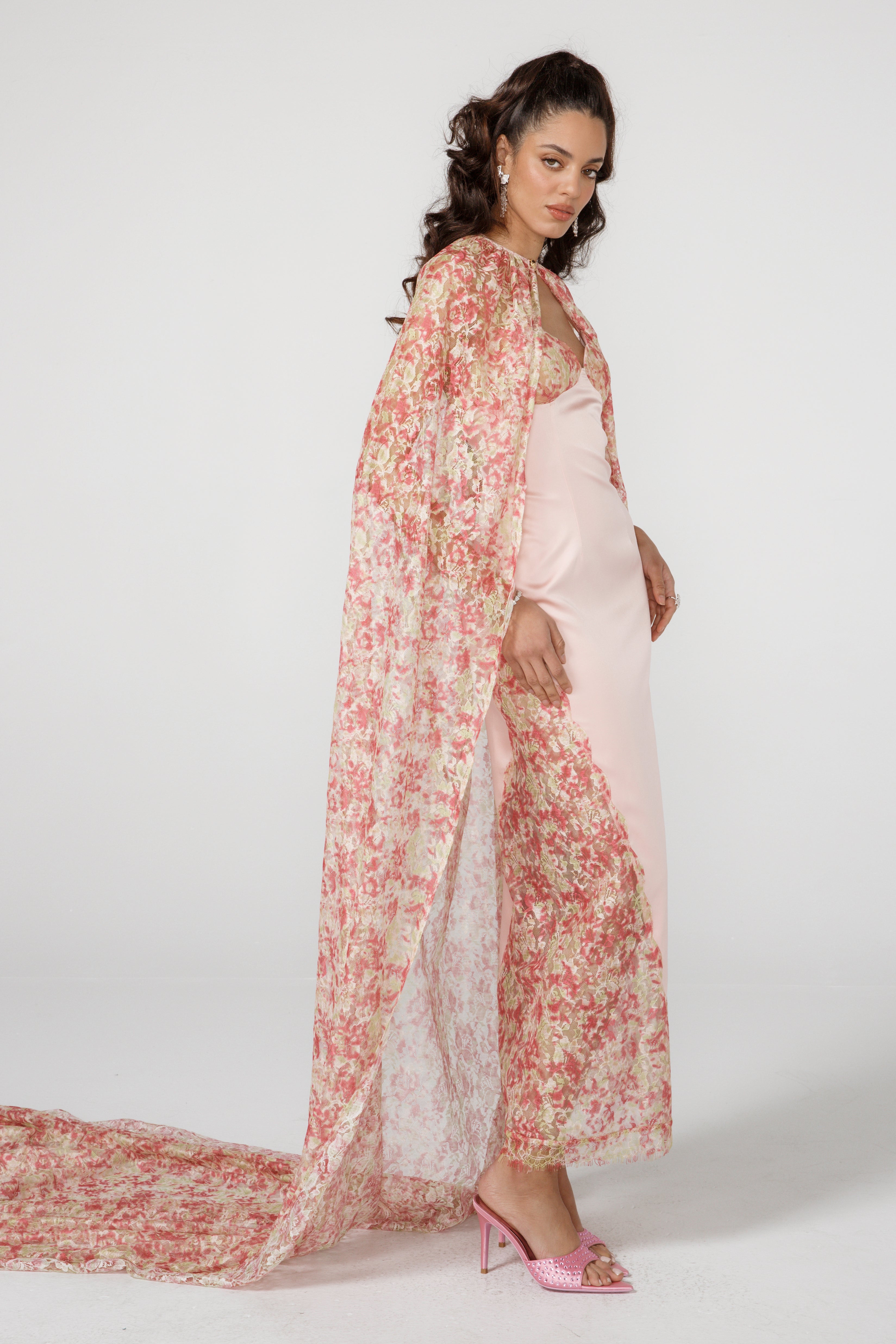 Shop Eva Silk Dress (Pink) (Final Sale) from Nana Jacqueline at