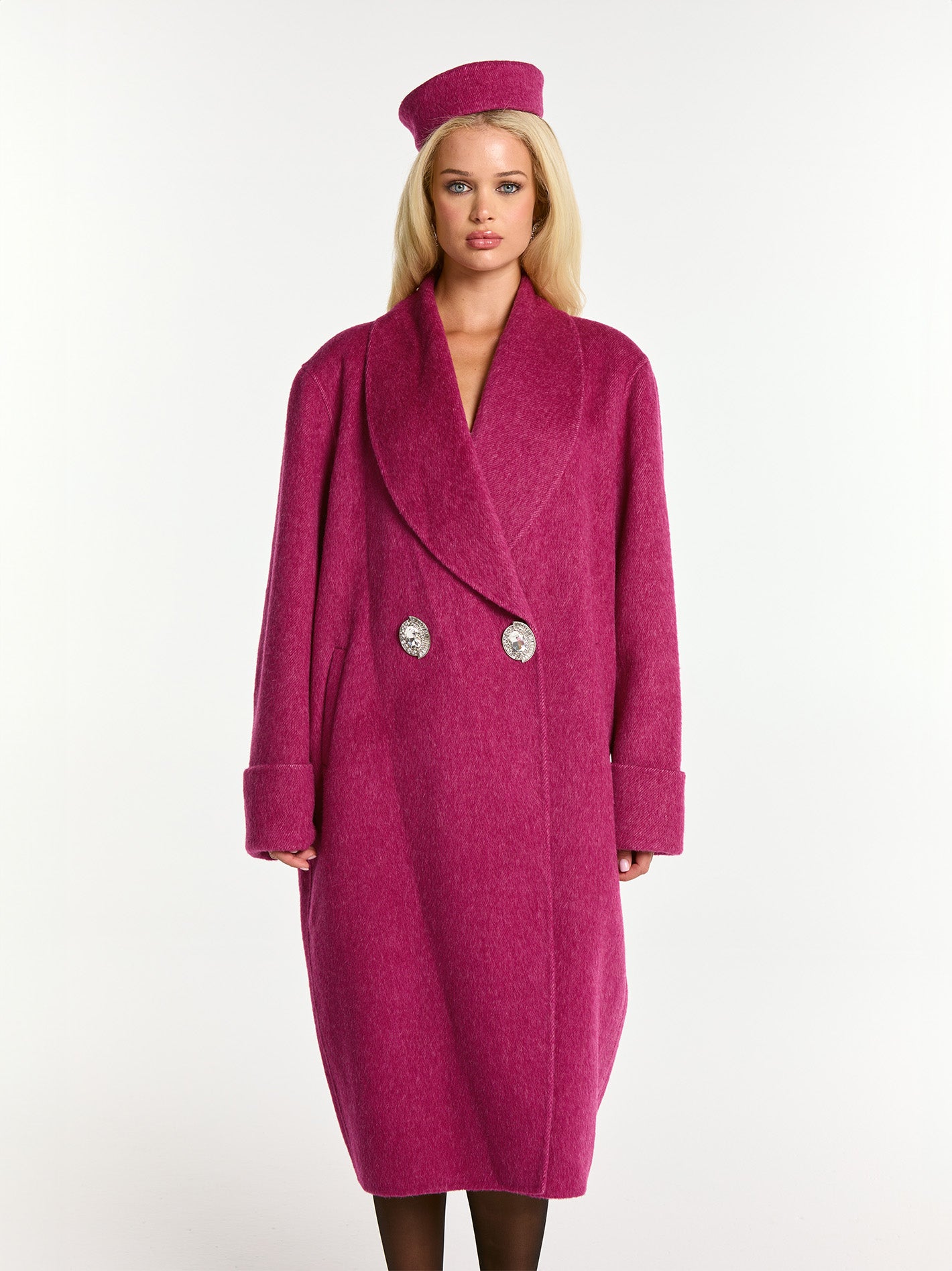 Shop Nana Jacqueline Audrina Coat (rose Red) In Pink