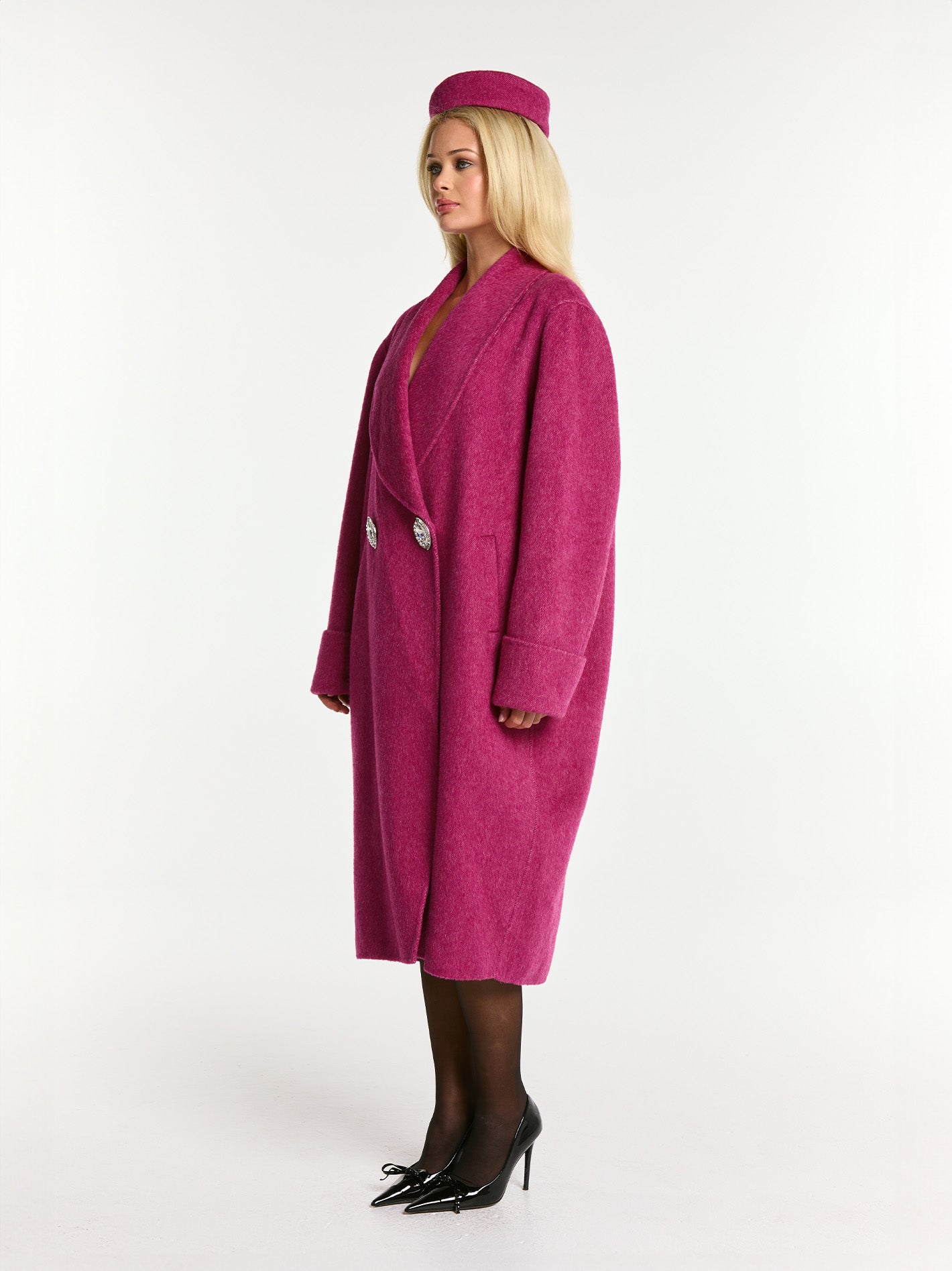 Shop Nana Jacqueline Audrina Coat (rose Red) In Pink