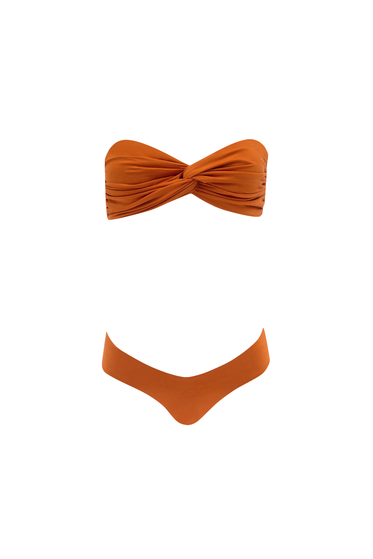 Sara Cristina Wave Bikini In Tangerine In Orange