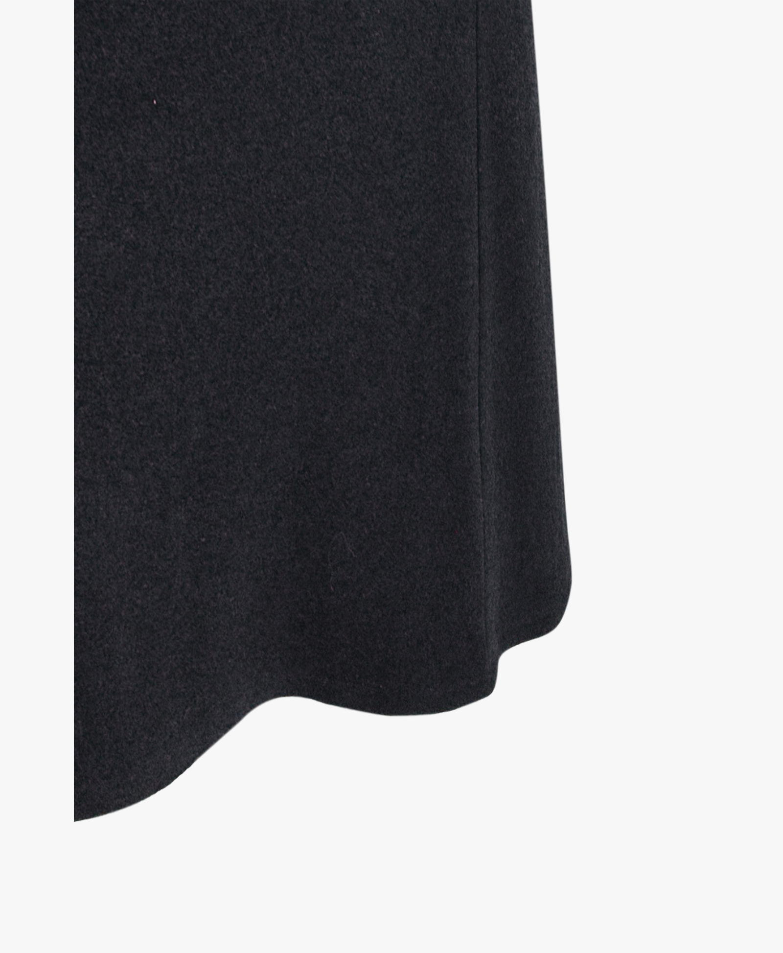 FLEECE ASYMMETRICAL STRUCTURED KNITTED WOOL DRESS made by YIBRI