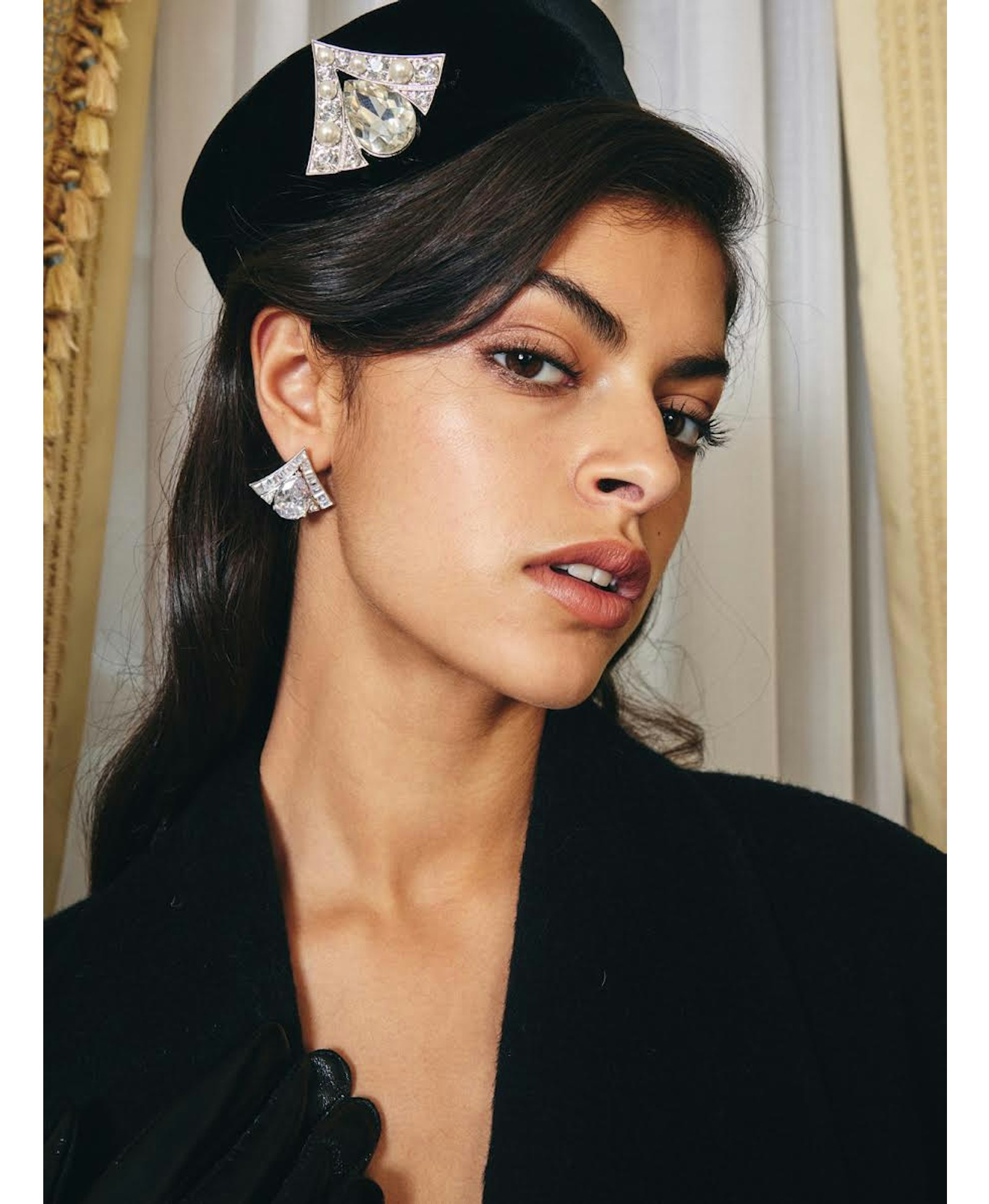 Brigette Earrings (White) in Silver made by Nana Jacqueline