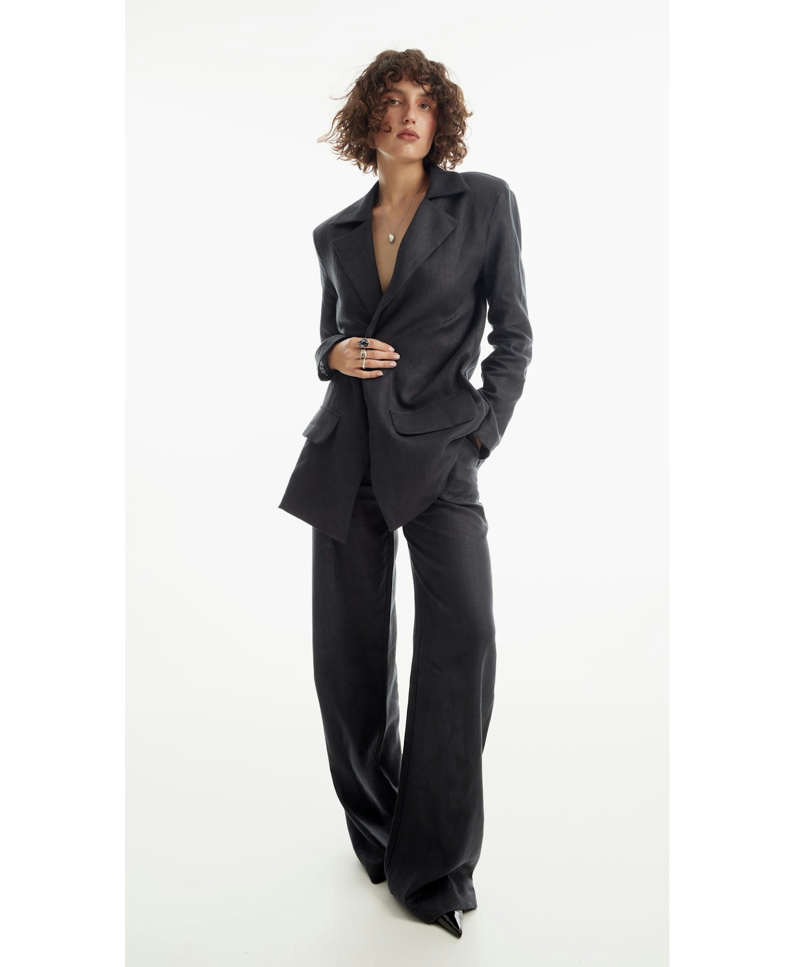 Single-breasted oversized Blazer made by Tamar Keburia