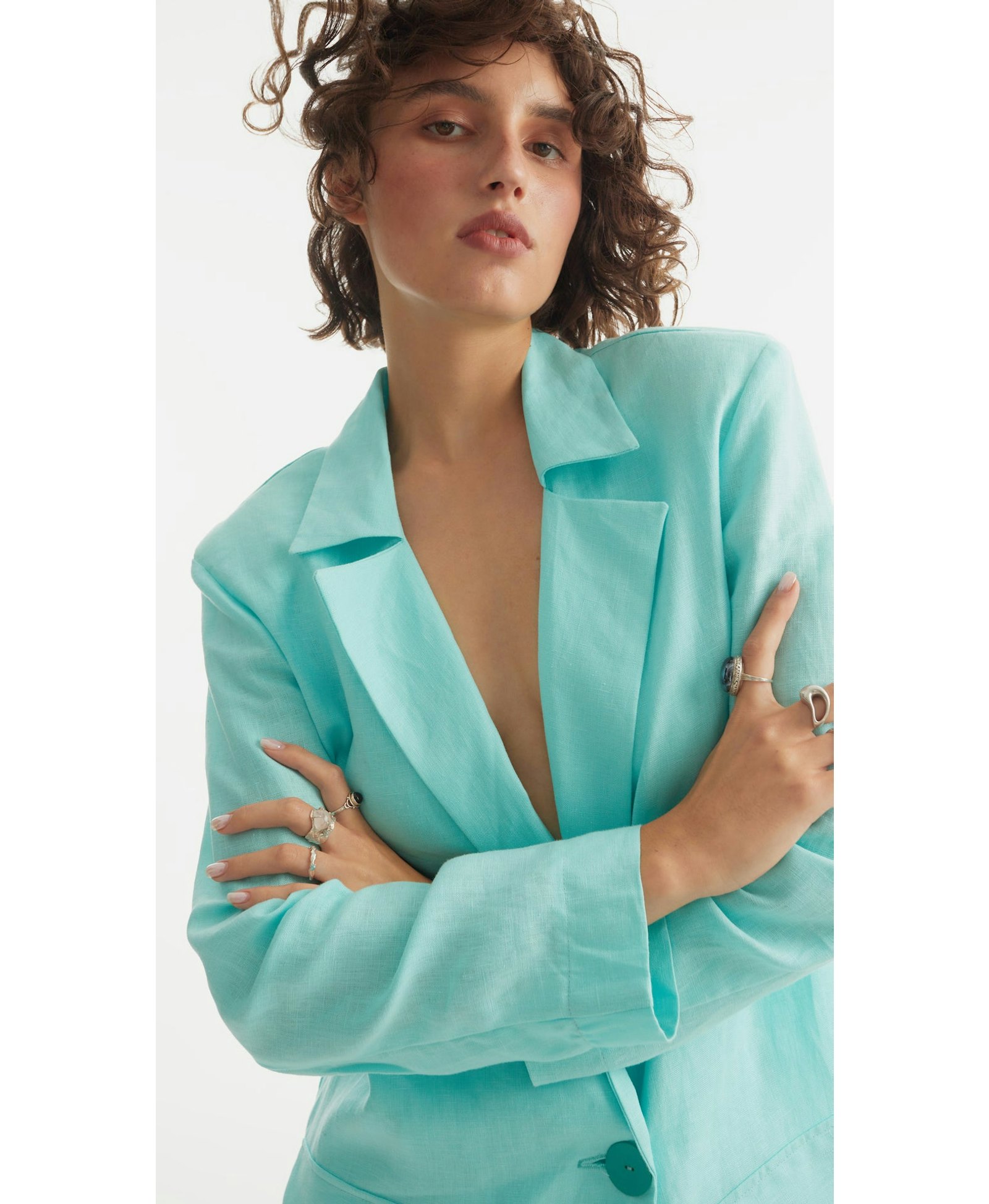 Single-breasted oversized Blazer made by Tamar Keburia