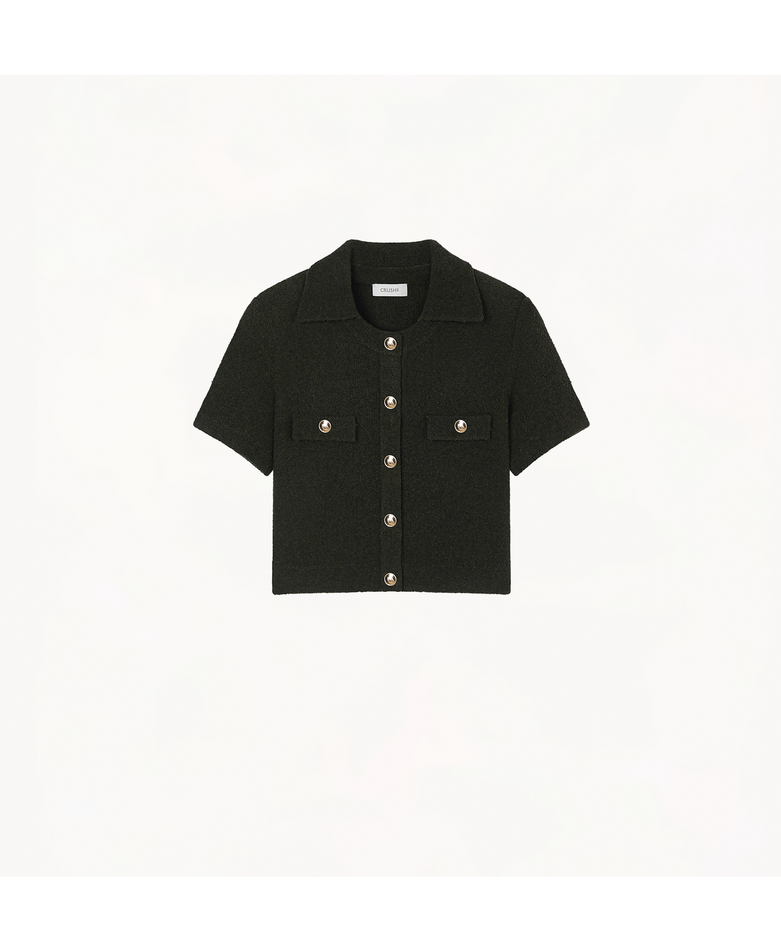 BOUCLÉ SHORT-SLEEVED JACKET made by CRUSH Collection