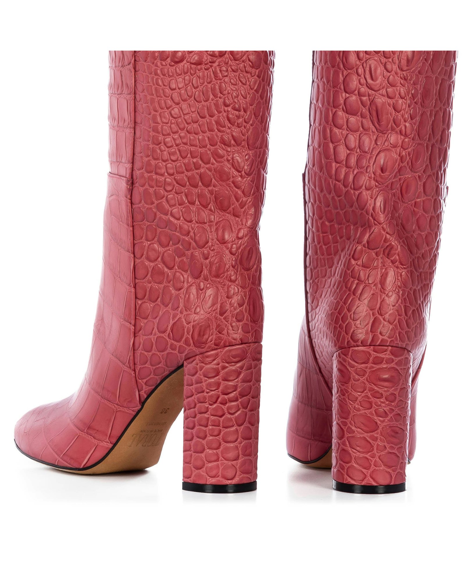 LAMPONE TALL BOOTS WITH ANIMAL PRINT made by Toral